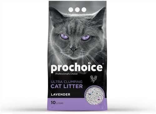 Prochoice Ekstra Topaklanan Lavanta Parfümlü Bentonit Kedi Kumu 10 lt