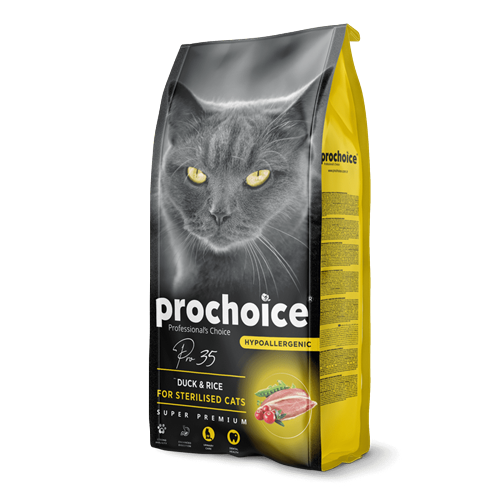 Prochoice Kısırlaştırılmış Kediler İçin, Hipoalerjenik, Ördek Etli Ve Pirinçli Kuru Mama 2 kg