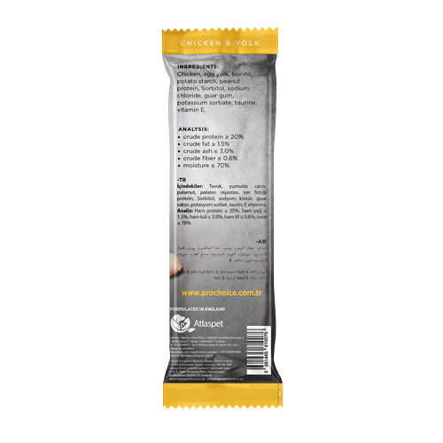 Prochoice Softy Bites Chicken & Yolk Kediler için Yumuşak Atıştırmalık 10 gr x 24 adet