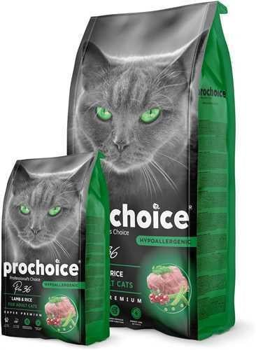 Prochoice Yetişkin Kediler İçin, Hipoalerjenik, Kuzu Etli Ve Pirinçli Kuru Mama 2 kg