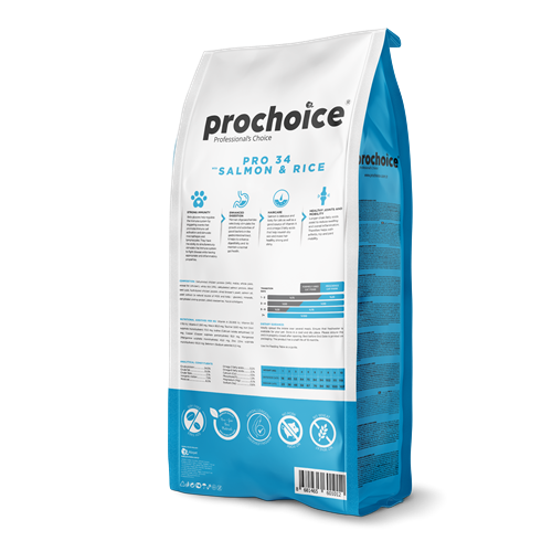 Prochoice Yetişkin Kediler İçin, Hipoalerjenik, Somon Balıklı Ve Pirinçli Kuru Mama 15 kg