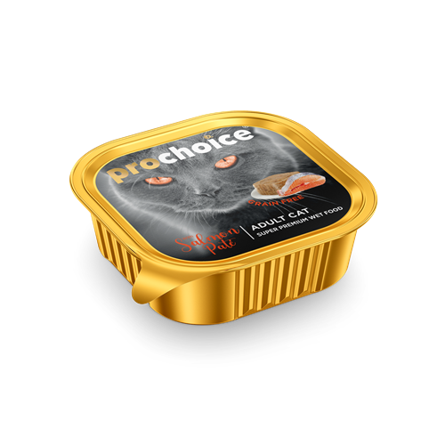 Prochoice Yetişkin Kediler İçin, Tahılsız, Somon Balıklı Ezme 100 gr