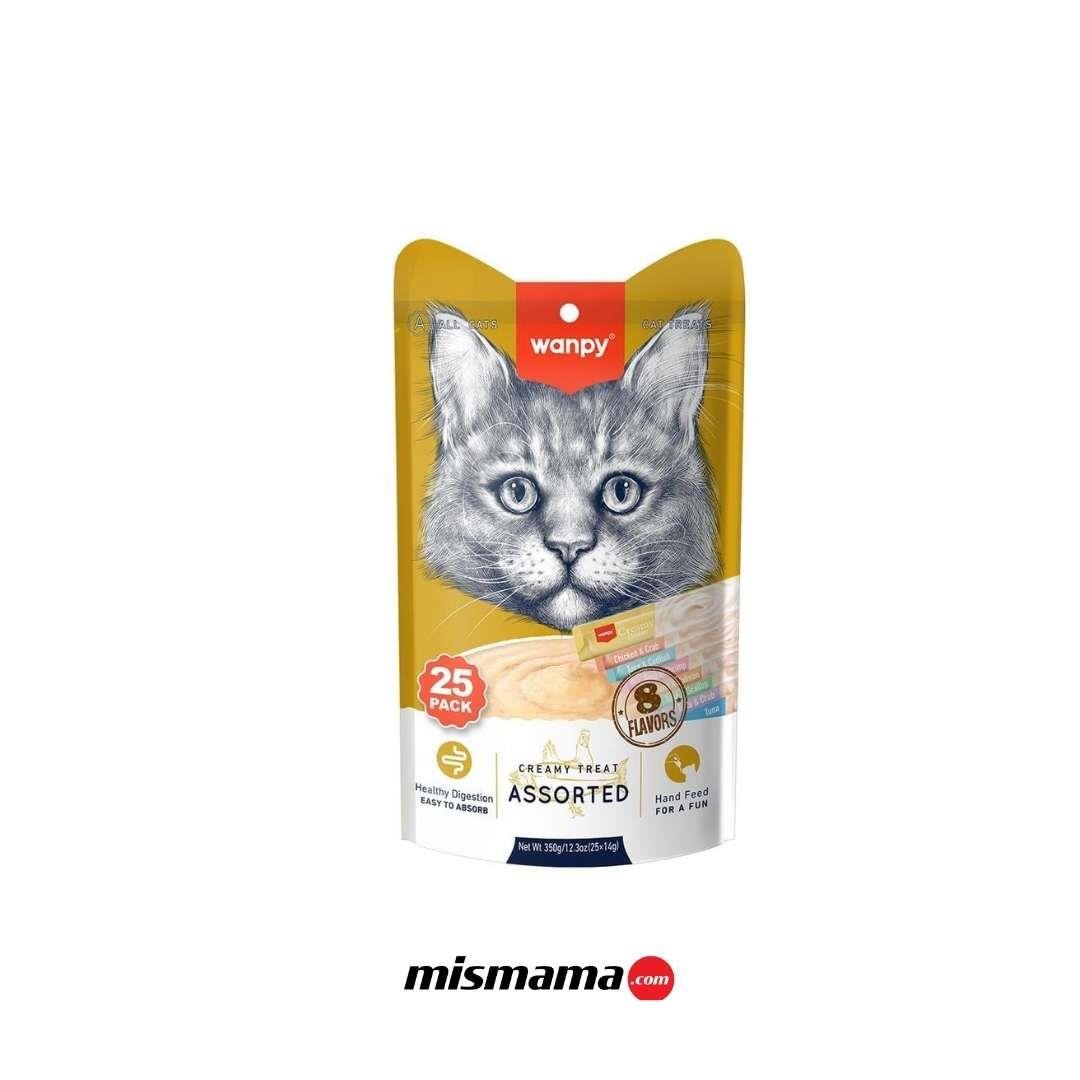 Wanpy Karışık 8 Lezzetli Krema Kedi Ödülü 25*14 gr 