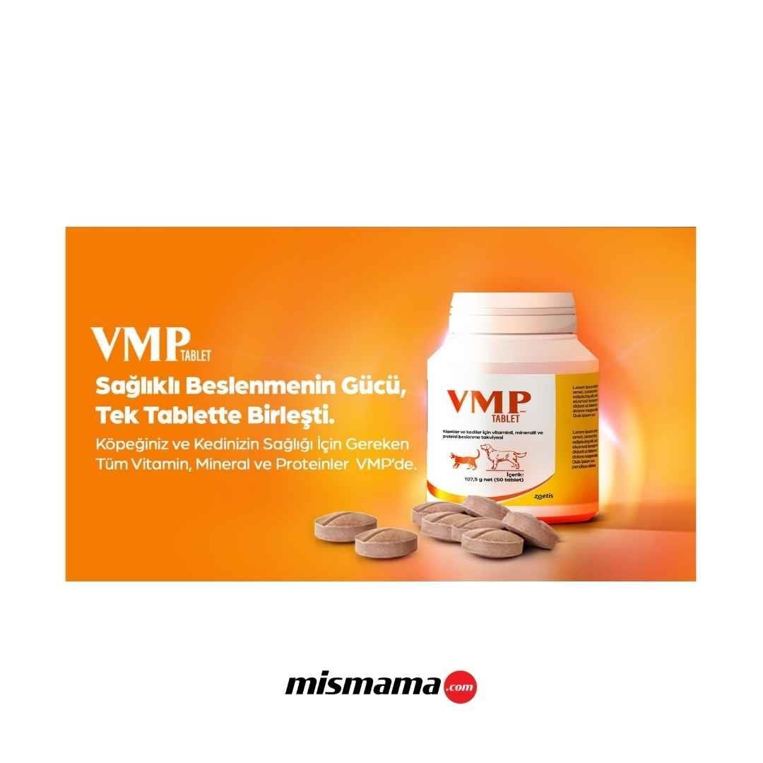 Zoetis VMP Kedi ve Köpek Vitamin Tableti 50'li
