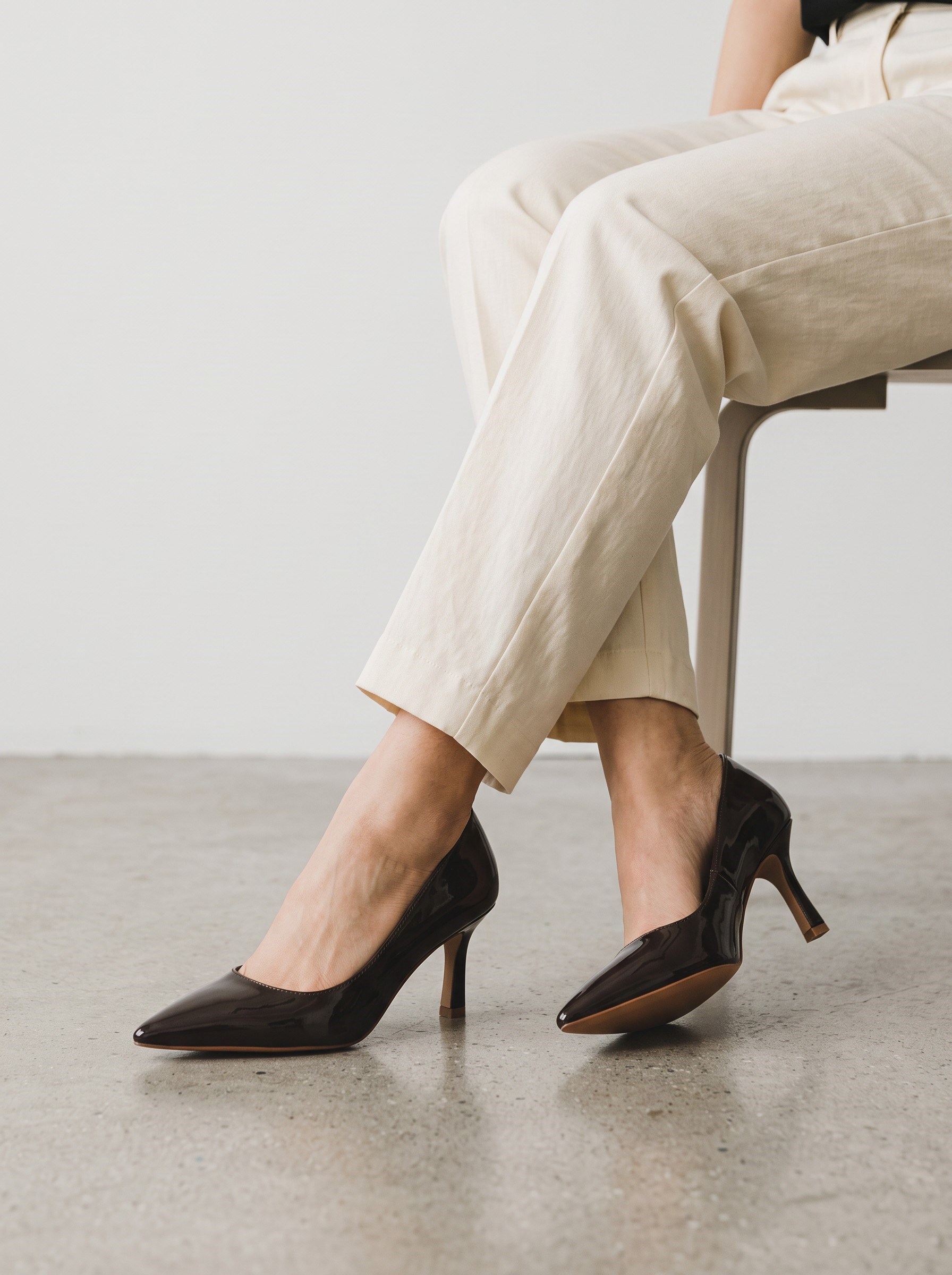 Gianna Stiletto Rugan Kahverengi