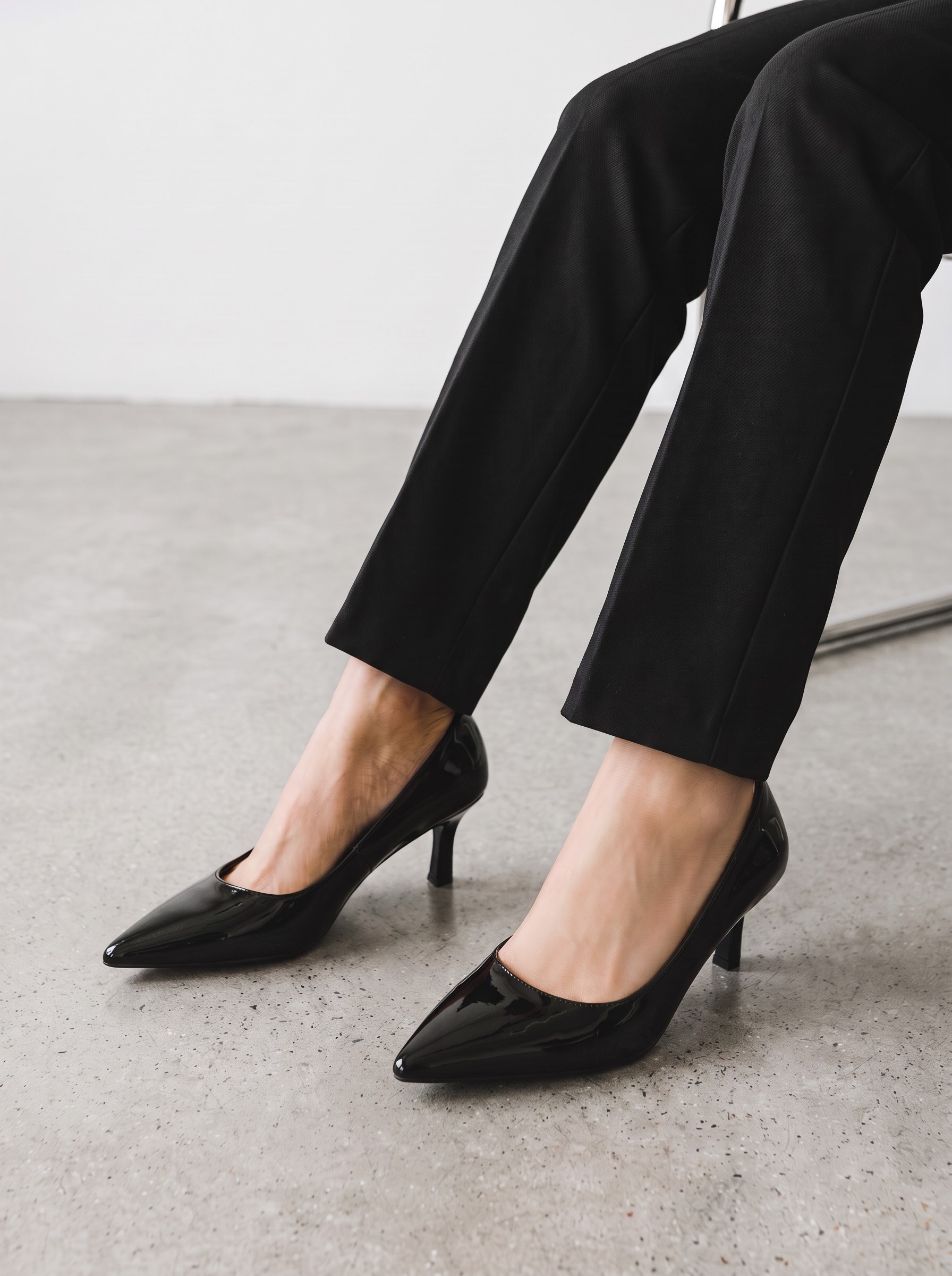 Gianna Stiletto Rugan Siyah