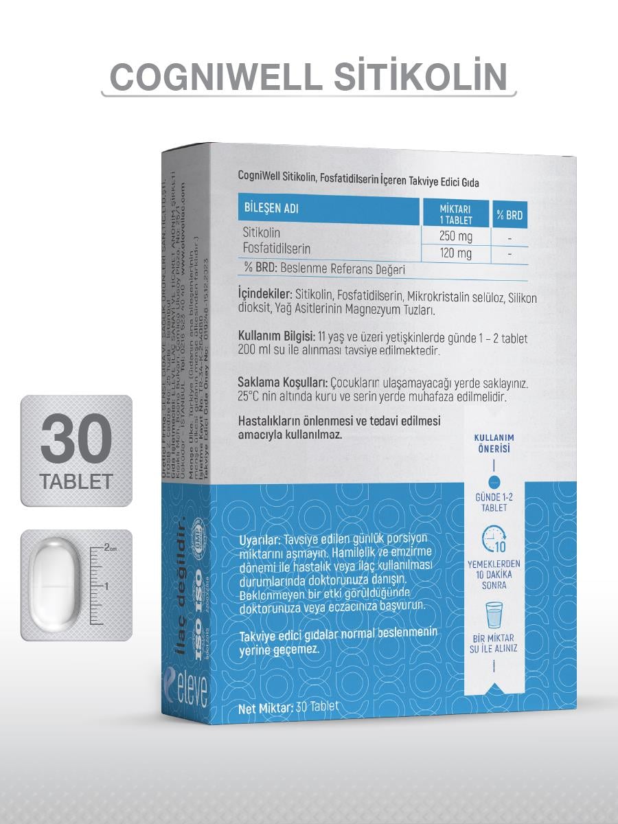 GOODDAYGOODDAY COGNIWELL SİTİKOLİN 30 TABLET