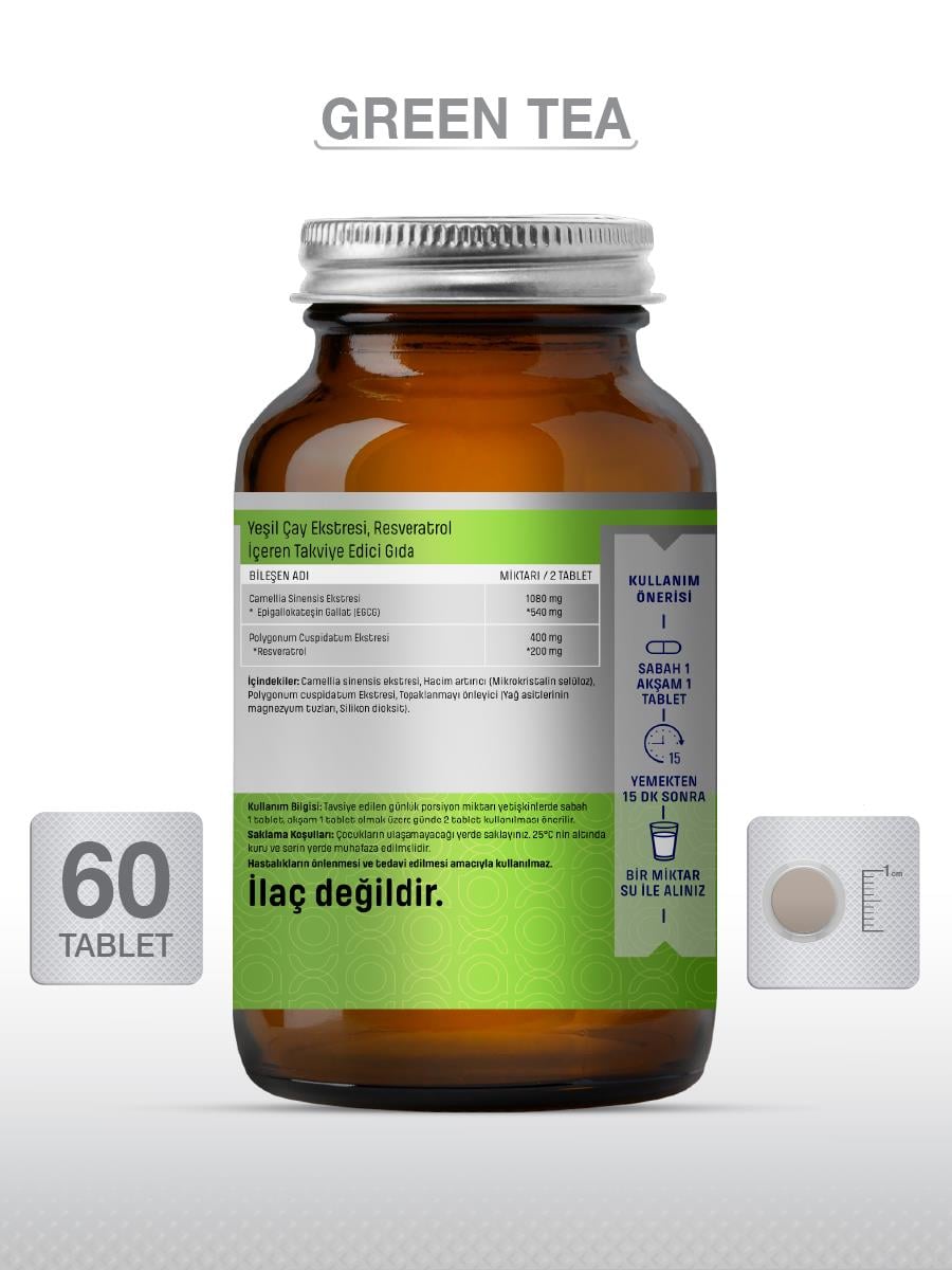 GOODDAYGOODDAY GREEN TEA + RESVERATROL 60 TABLET