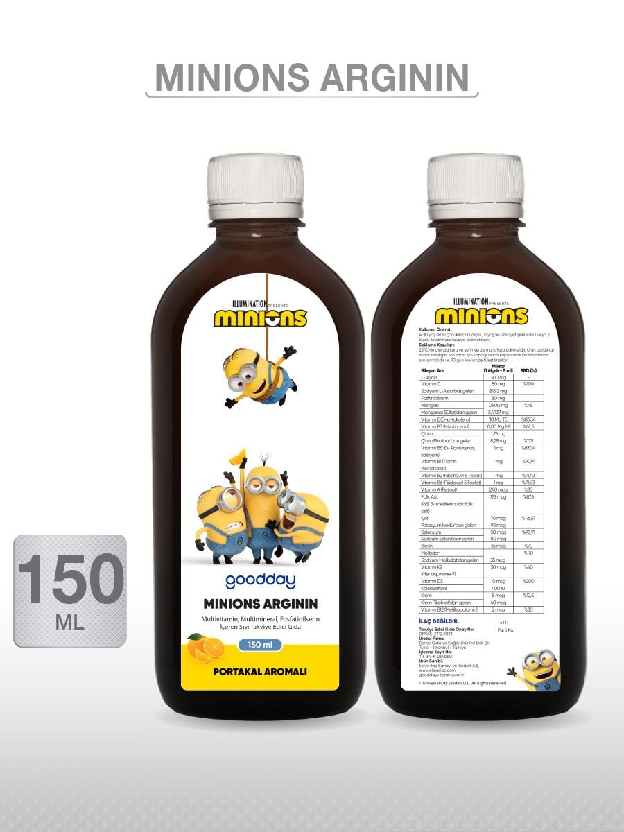 GOODDAYGOODDAY MİNİONS ARJİNİN 150 ML