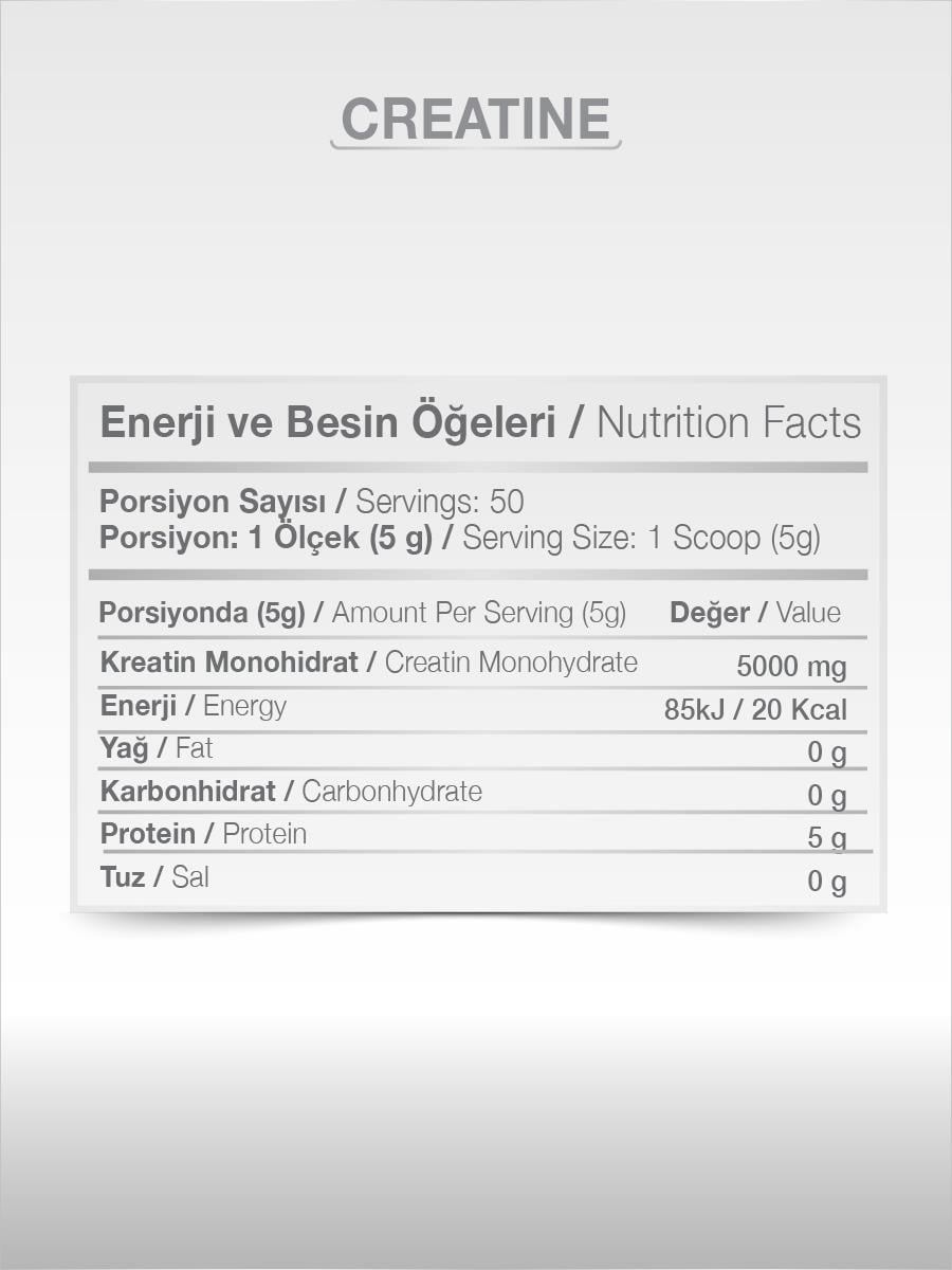 PAZUPAZU KREATİN PURE 250 GR SPORCU BESİNİ