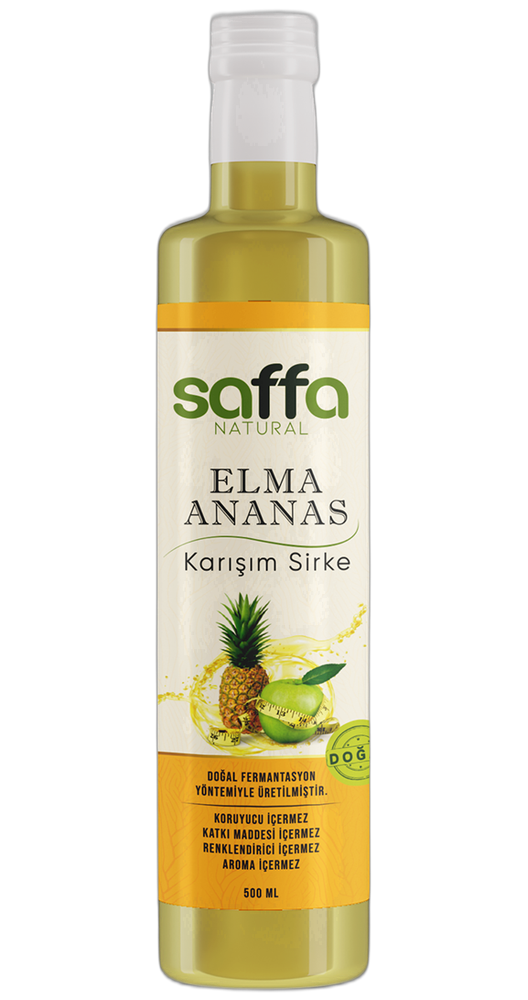 SAFFA NATURALSAFFA ELMA ANANAS SİRKESİ ~500 ML
