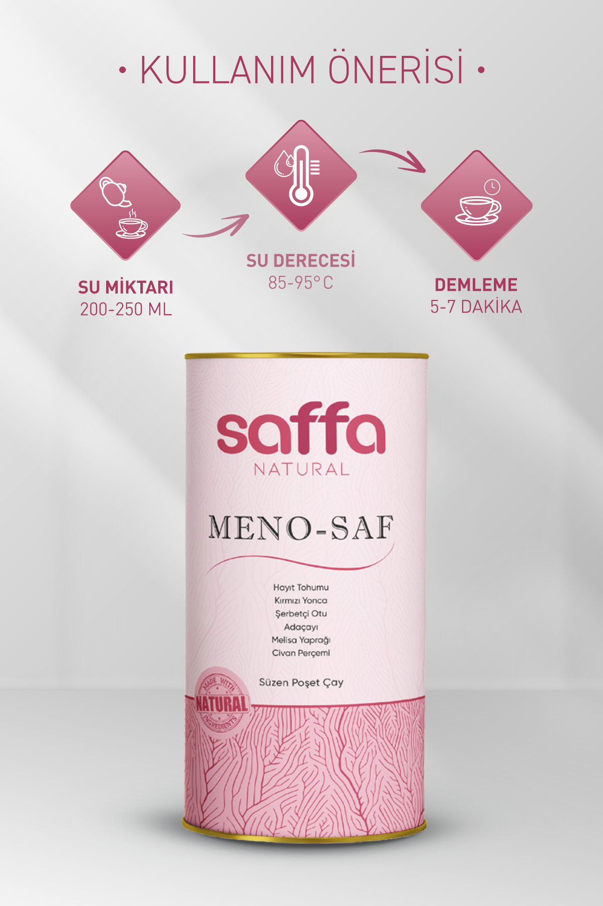 SAFFA NATURALSAFFA MENO-SAF ÇAY 60 ADET