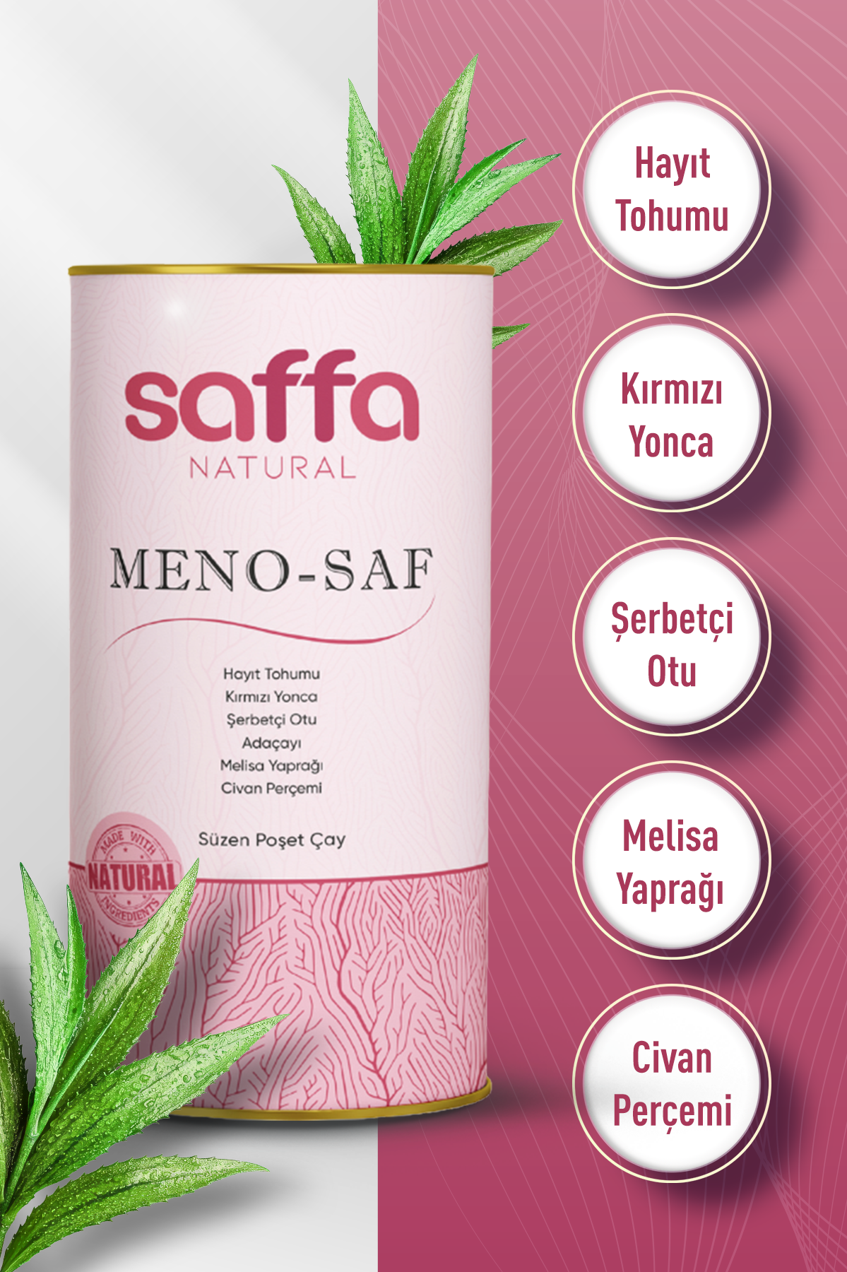 SAFFA NATURALSAFFA MENO-SAF ÇAY 60 ADET