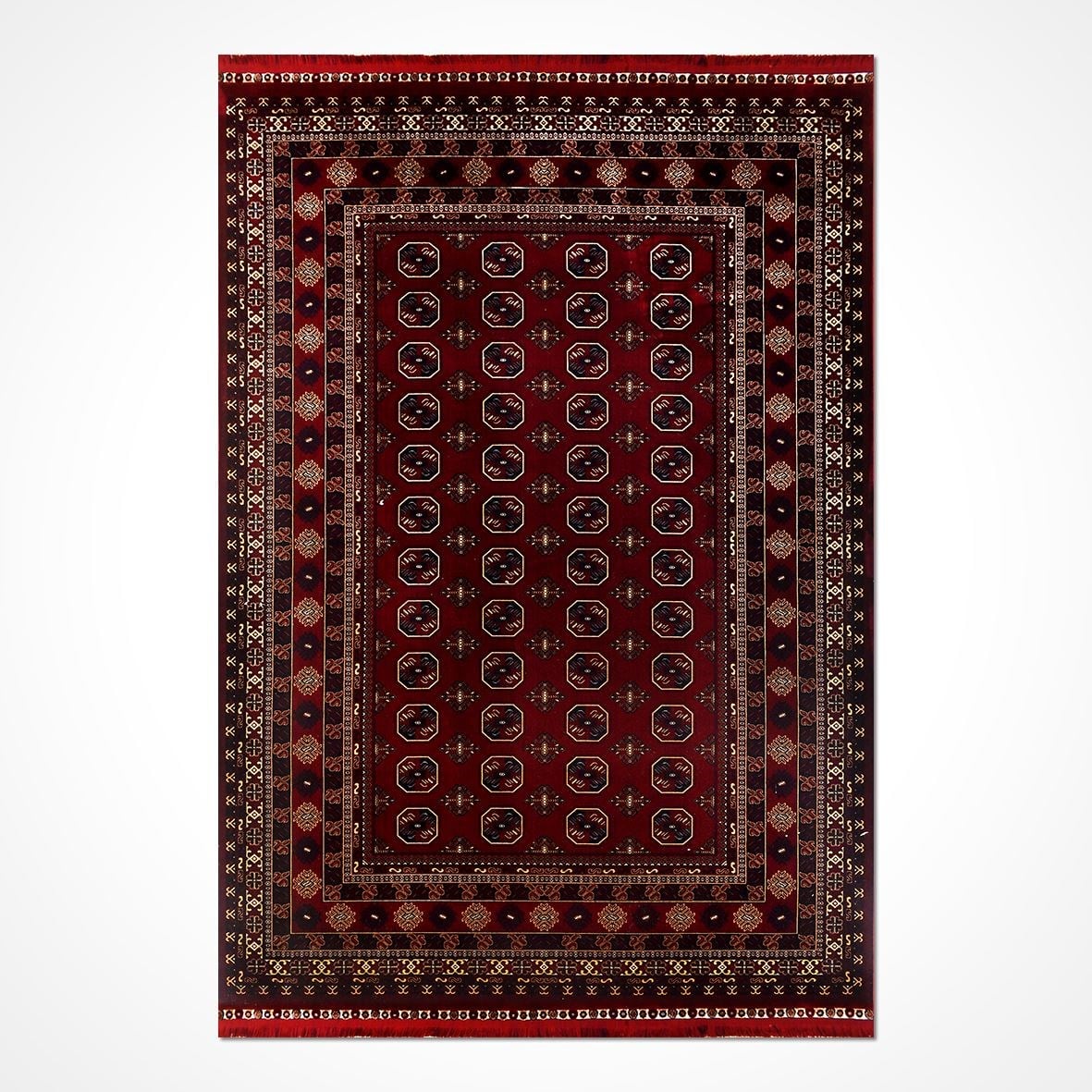 Afgan Model Viskon Dokuma Makina Halısı ht02