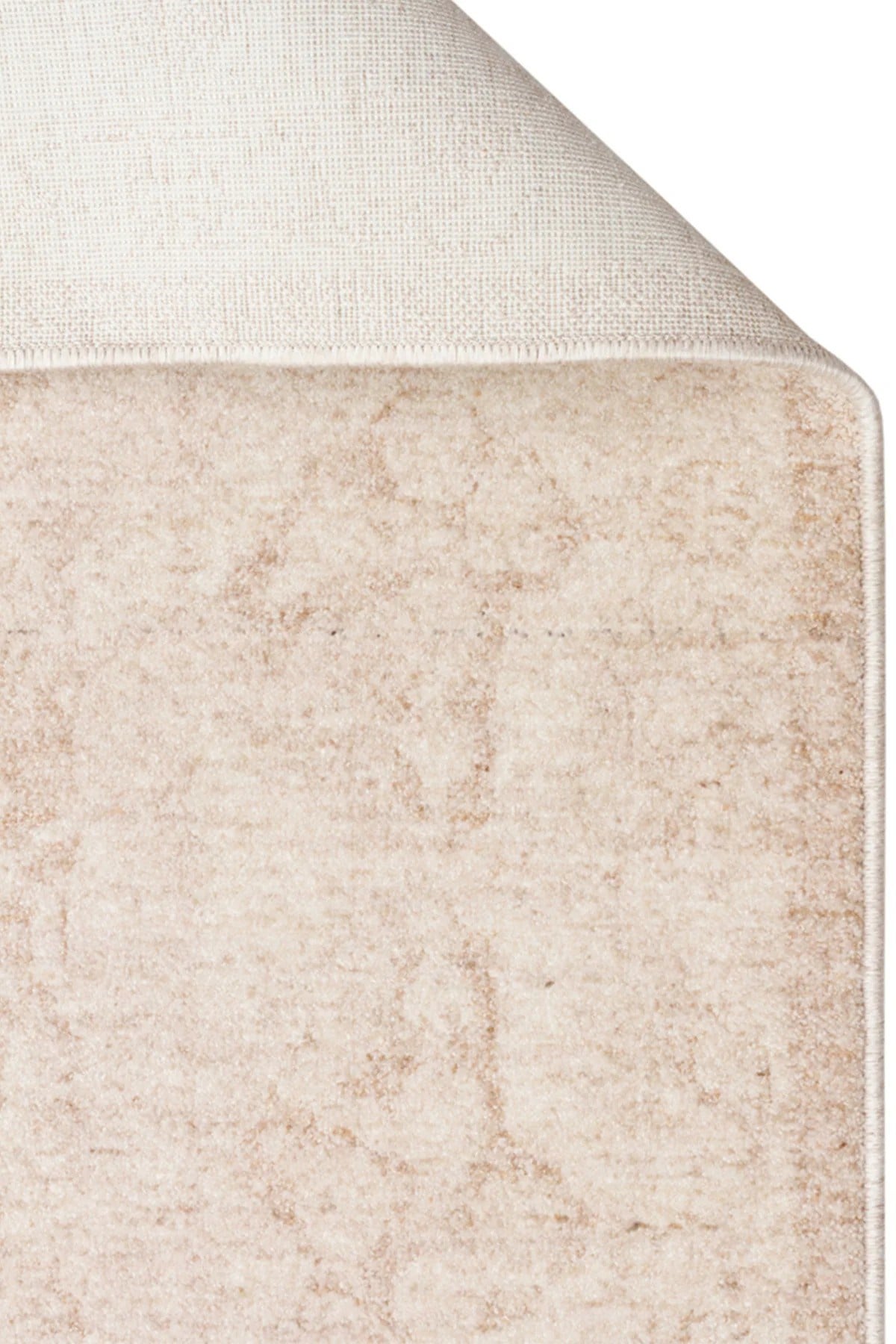 Asır Serisi Gri Vintage Eskitme Desenli Modern Yumuşak Dokulu Makine Halısı Halısı SHR01 Cream