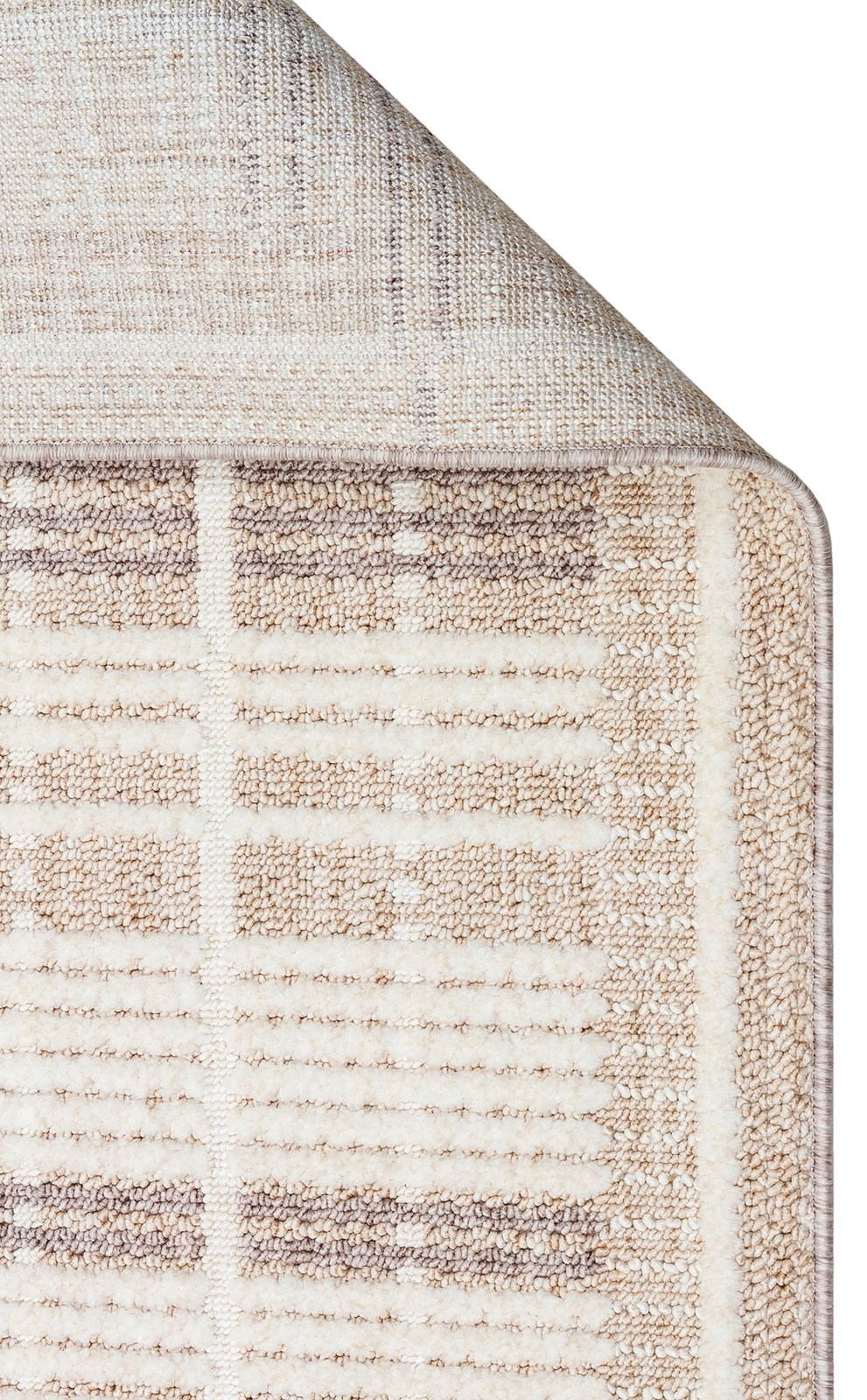 Bukle Dokuma Antialerjik Toz Çıkarmaz Yumuşak Dokulu Salon Halısı Joy Serisi Bej Gri JOY-04-BEIGE-GREY