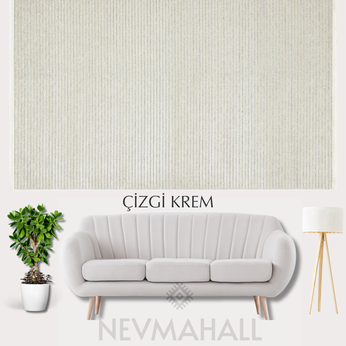 Çizgi Serisi Krem