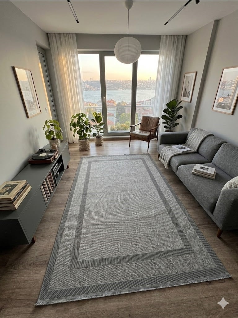 Kaymaz Taban Wool Bukle Sisal 8001 Antrasit 