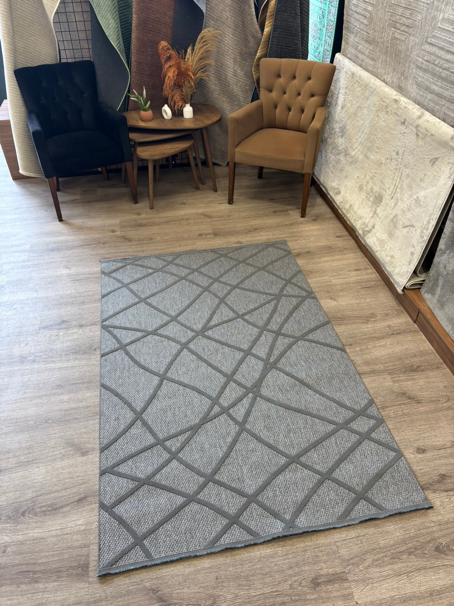 Kaymaz Taban Wool Bukle Sisal 8002 Antrasit