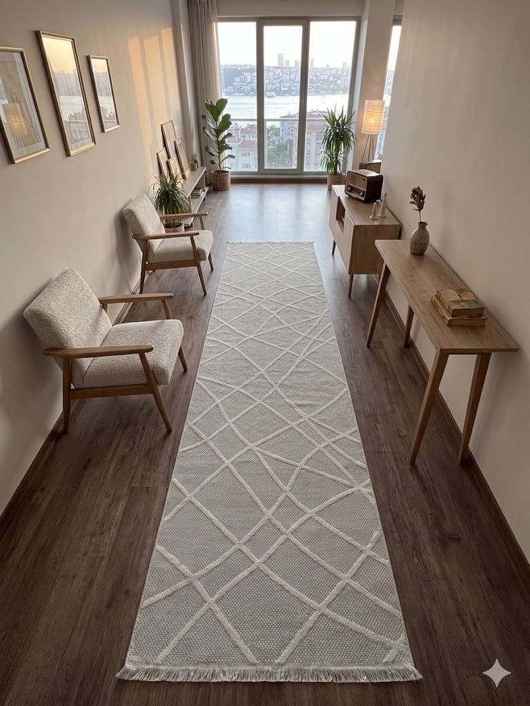 Kaymaz Taban Wool Bukle Sisal 8002 Gri Krem