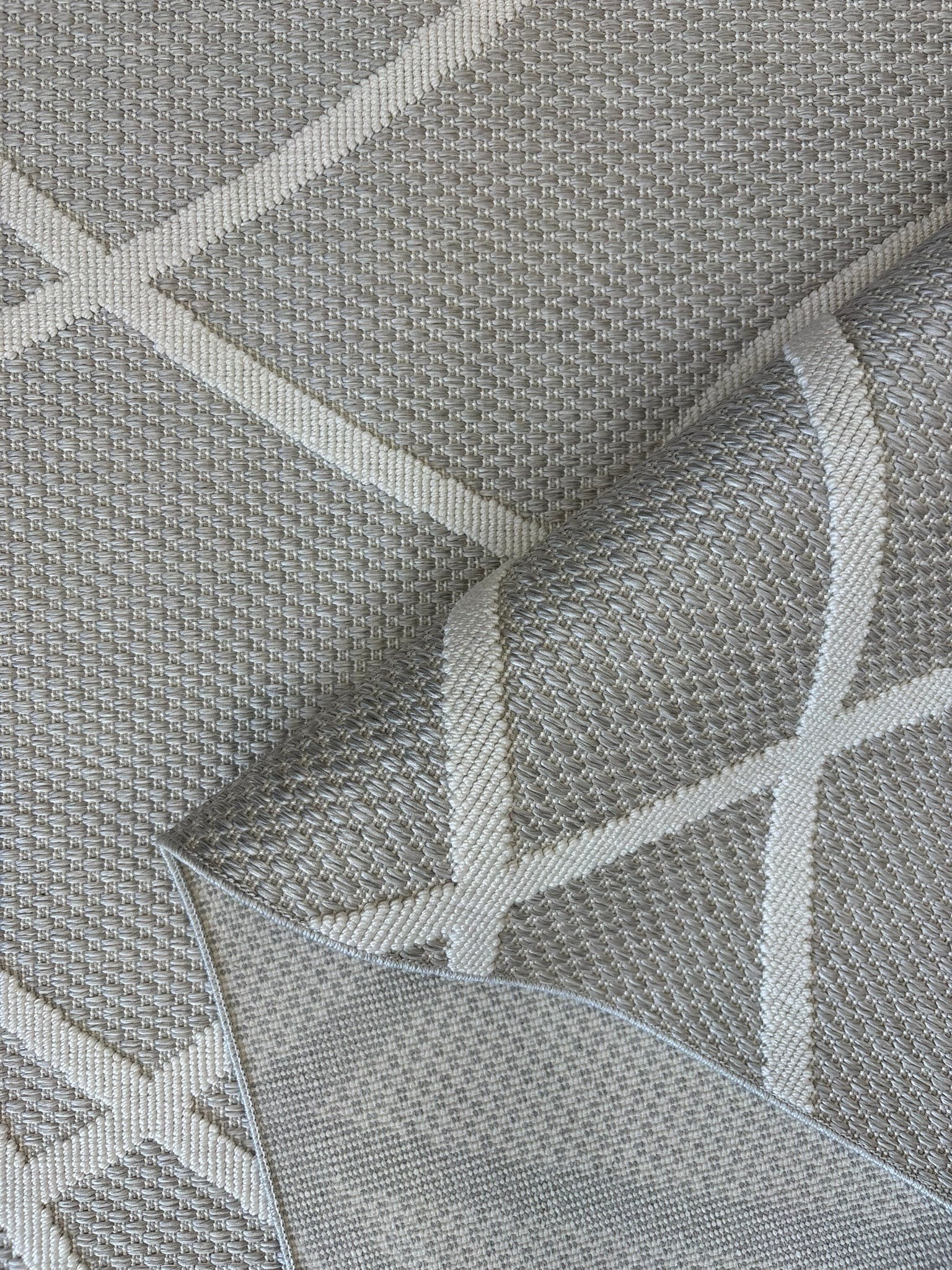 Kaymaz Taban Wool Bukle Sisal 8002 Gri Krem
