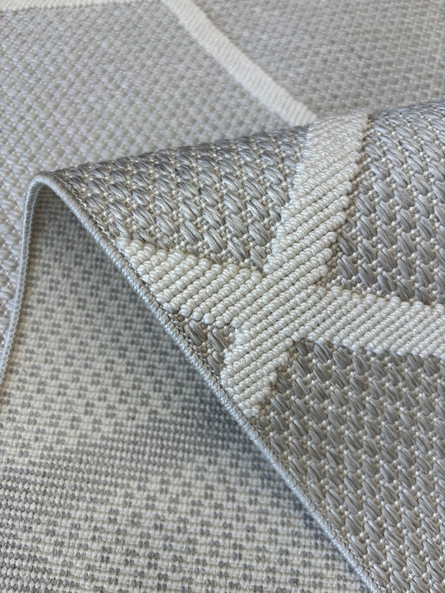 Kaymaz Taban Wool Bukle Sisal 8002 Gri Krem