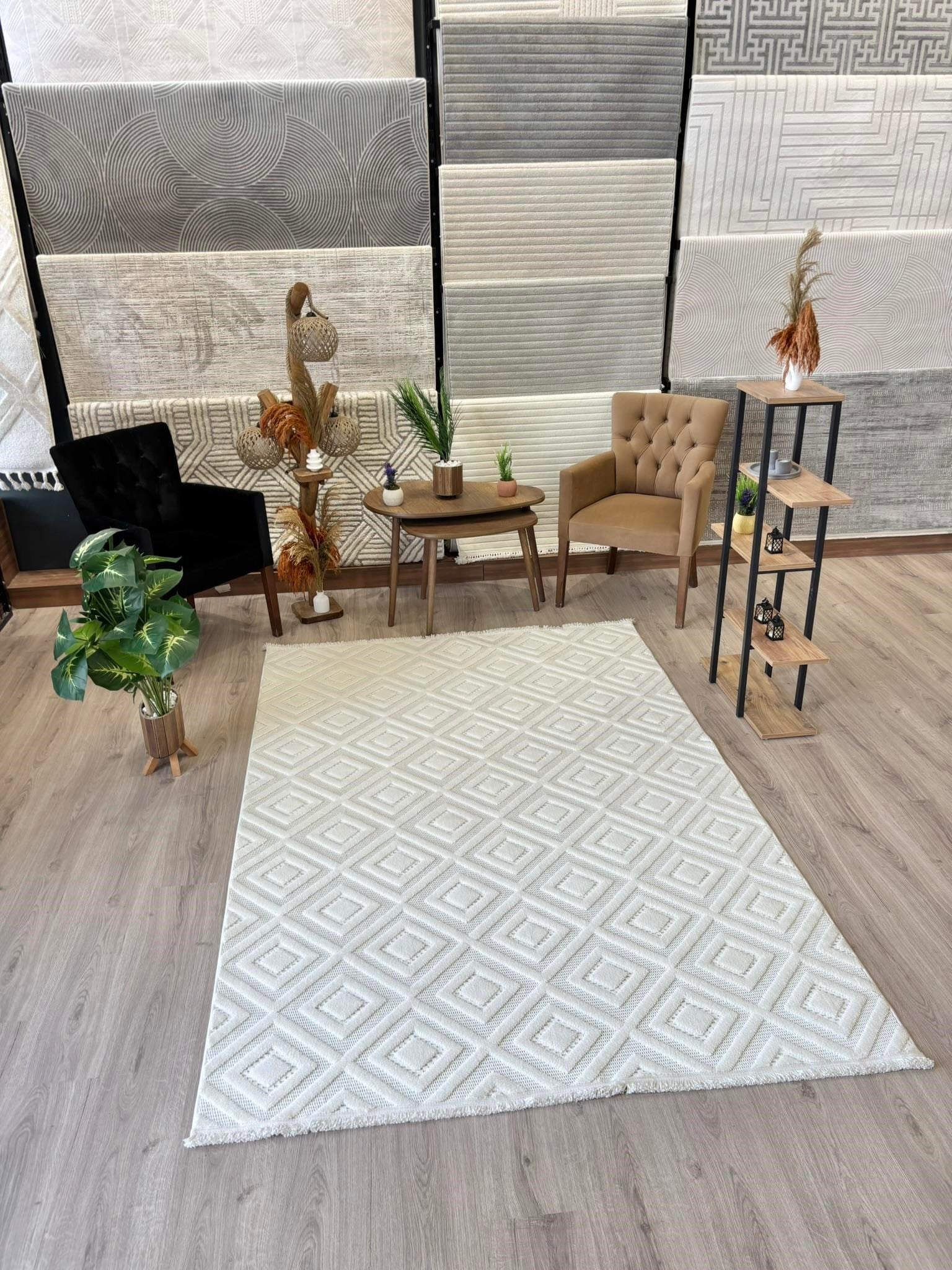 Milano Geometrik Krem