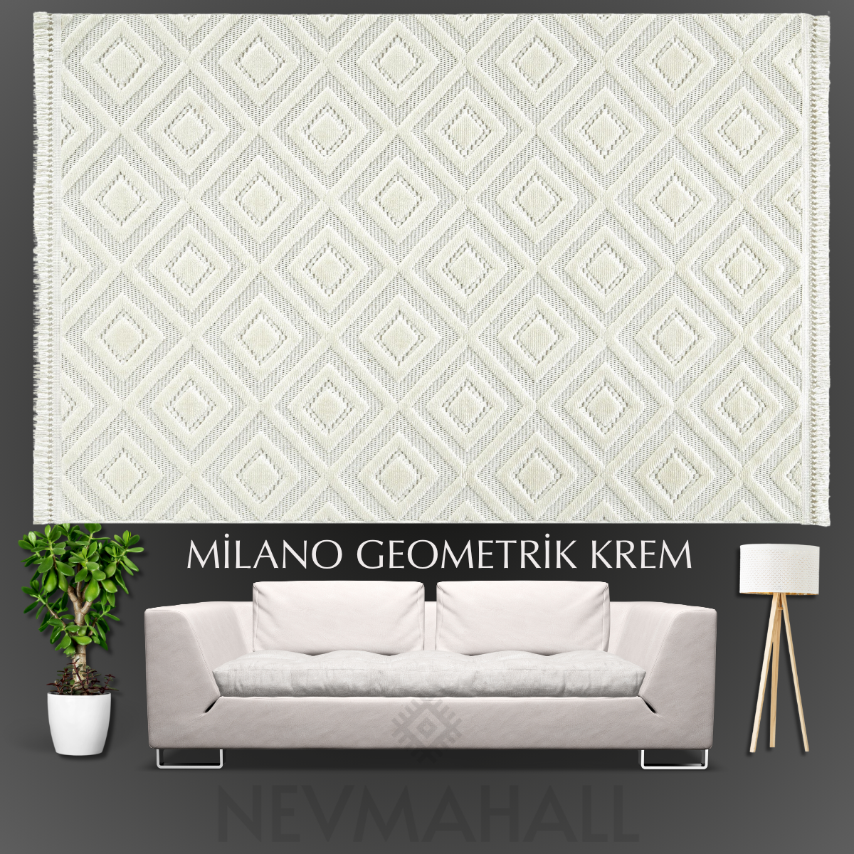 Milano Geometrik Krem