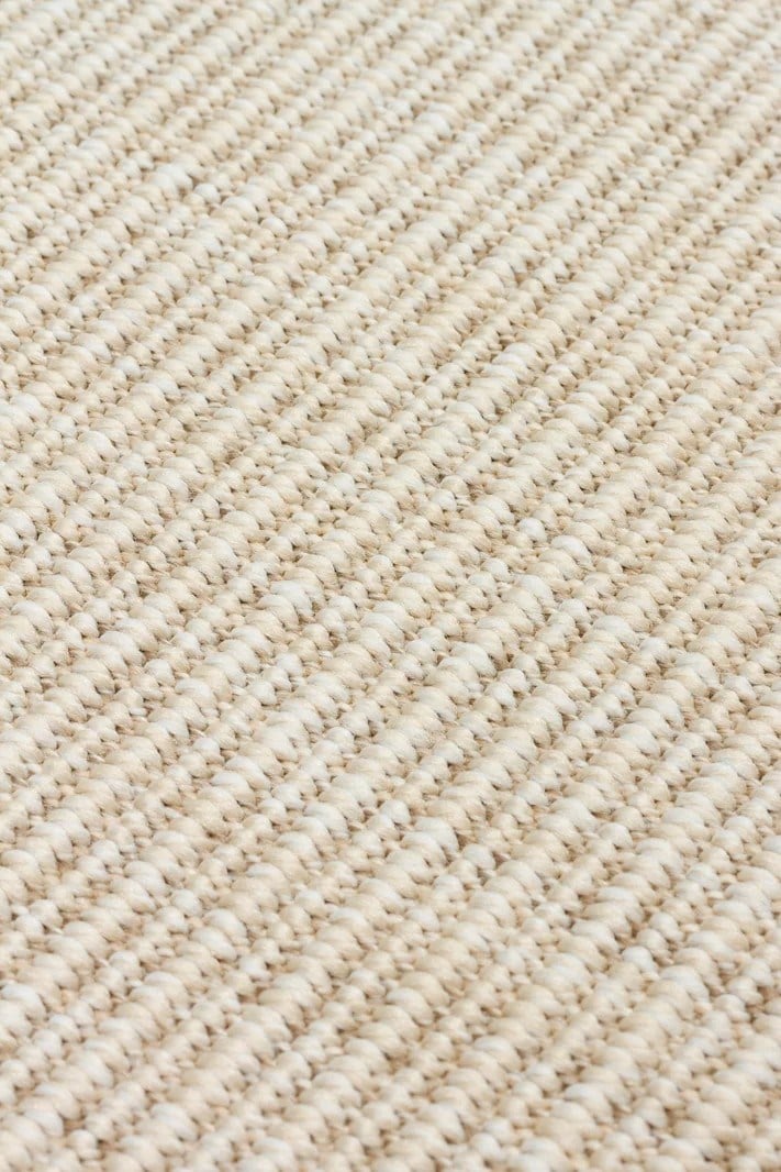Modern Tasarımlı  Sisal Krem Dokuma Siyah Kumaş Bordür Halı vnt 2706