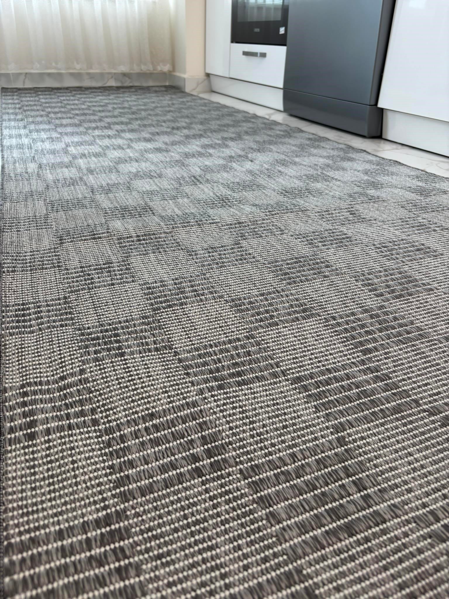 Mozaik Gri Yumuşak Sisal