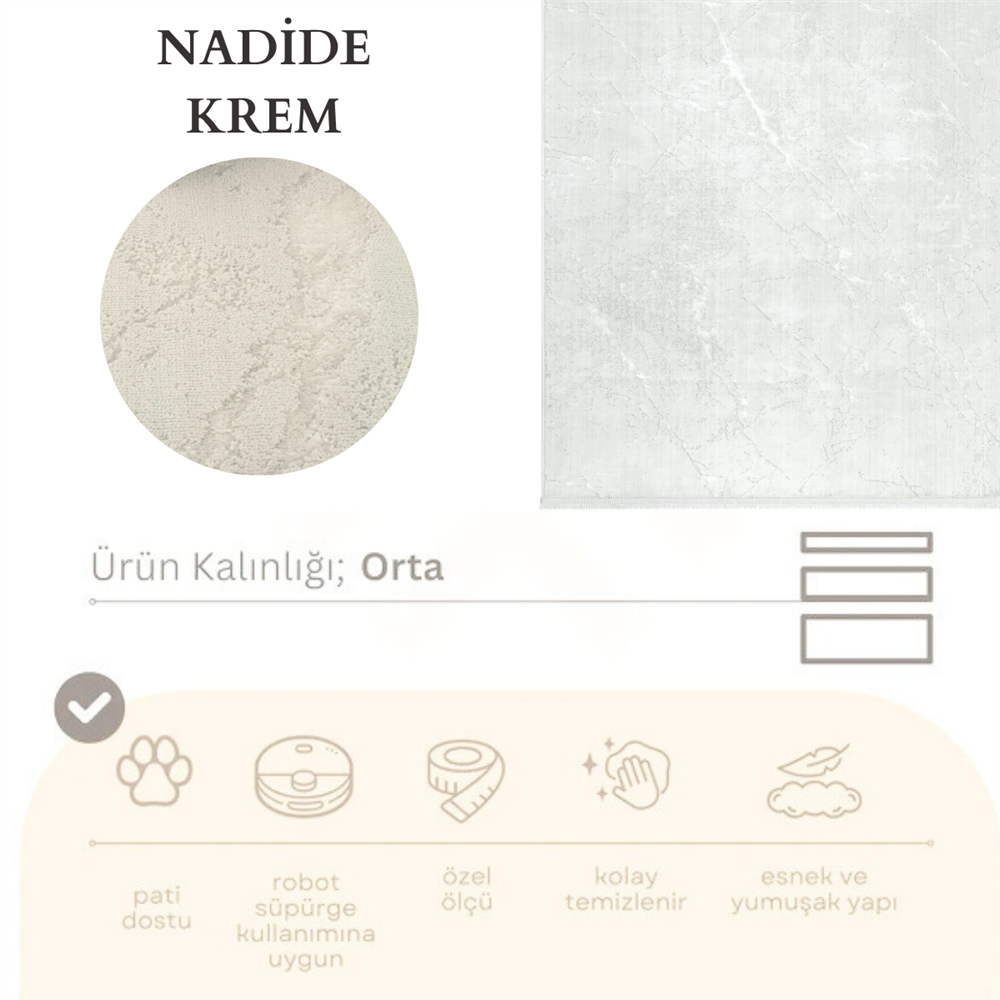 Nadide Mermer Krem