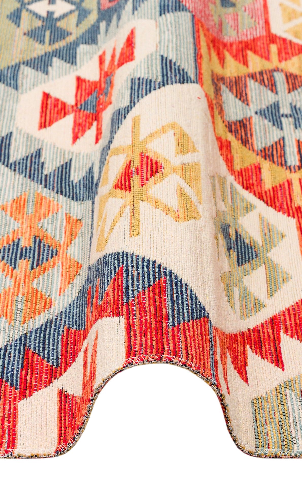 Nevmahall Nomad NMD01 Multy Çift Taraflı Yıkanabilir Pamuk Şönil Kilim