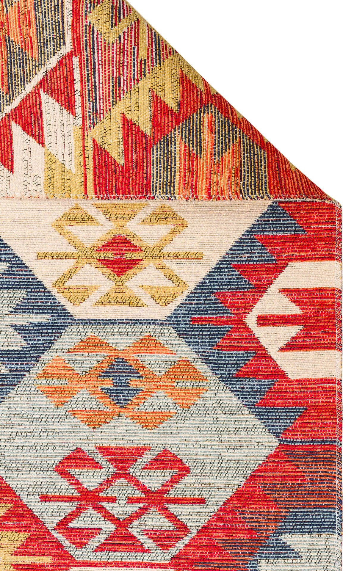 Nevmahall Nomad NMD01 Multy Çift Taraflı Yıkanabilir Pamuk Şönil Kilim