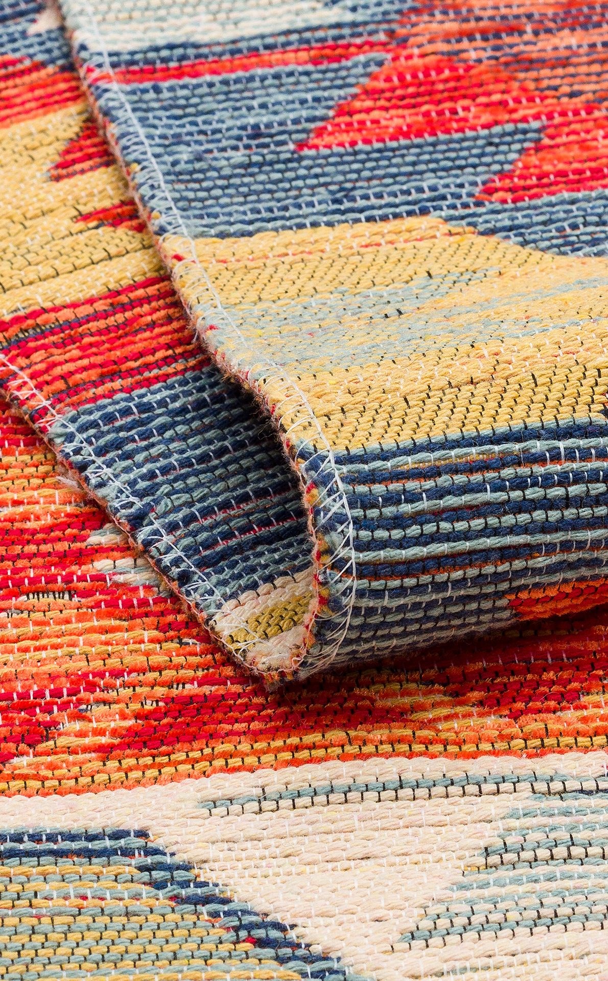 Nevmahall Nomad NMD01 Multy Çift Taraflı Yıkanabilir Pamuk Şönil Kilim