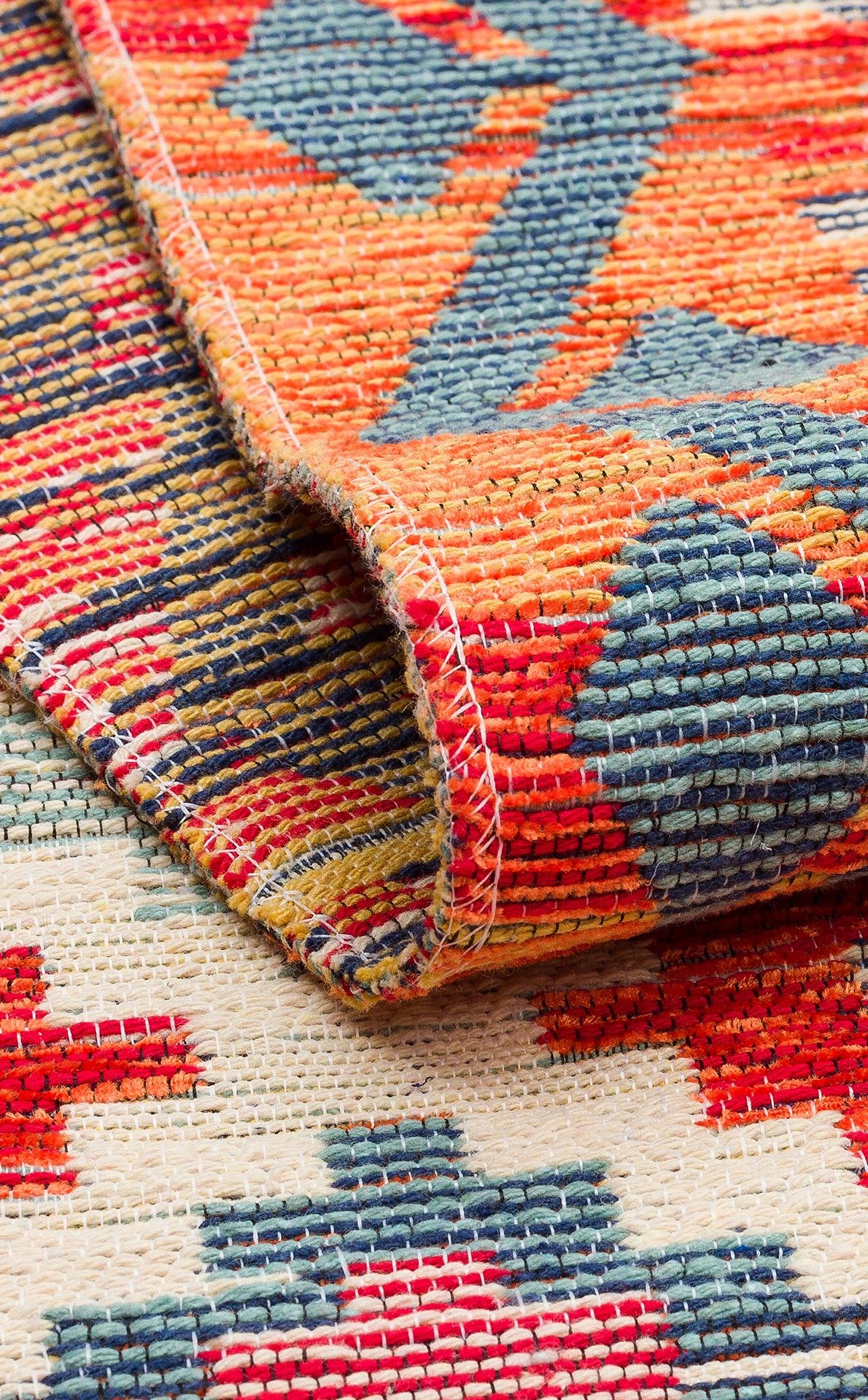 Nevmahall Nomad NMD05 Terra Çift Taraflı Yıkanabilir Pamuk Şönil Kilim