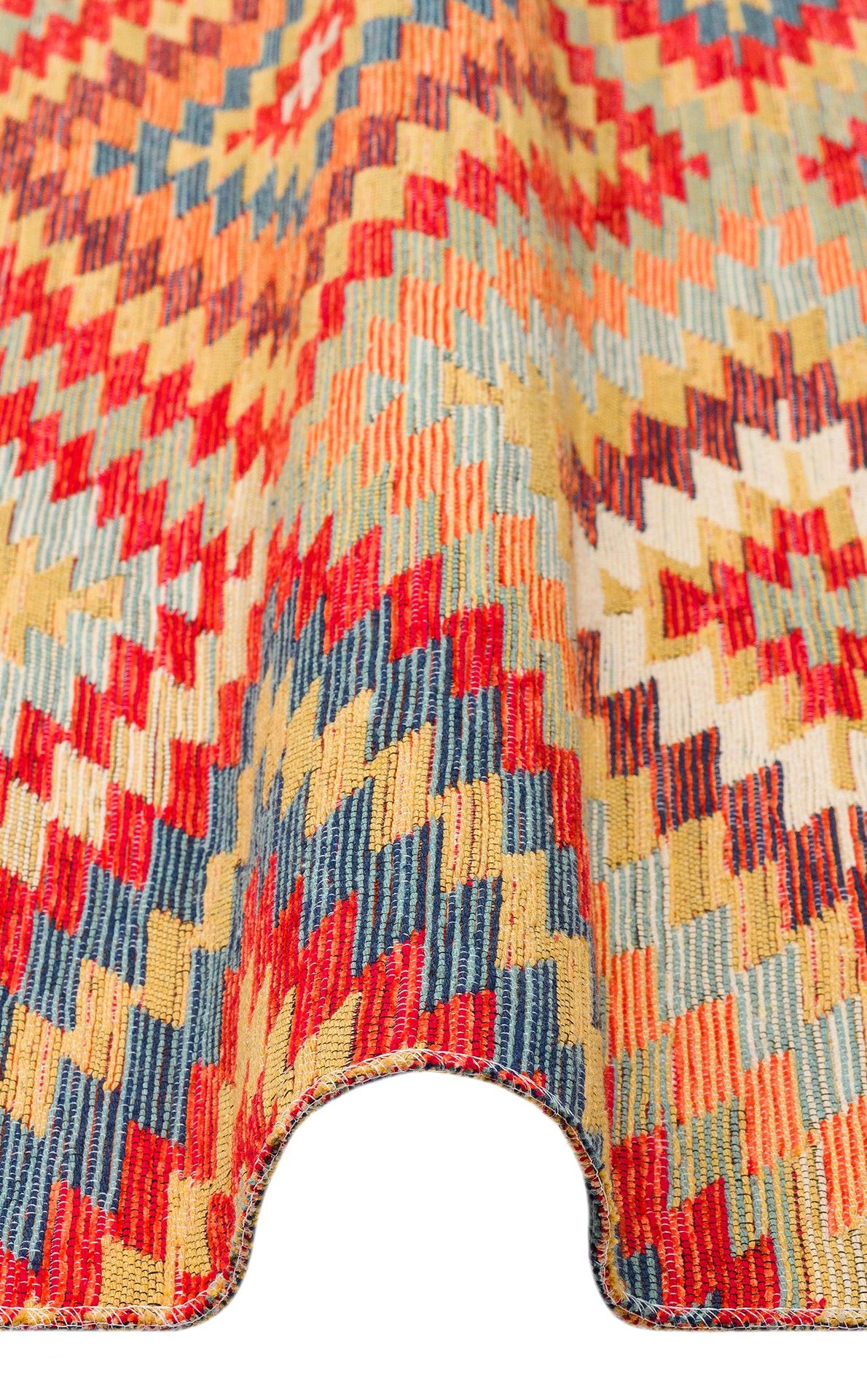 Nevmahall Nomad NMD07 Terra Çift Taraflı Yıkanabilir Pamuk Şönil Kilim