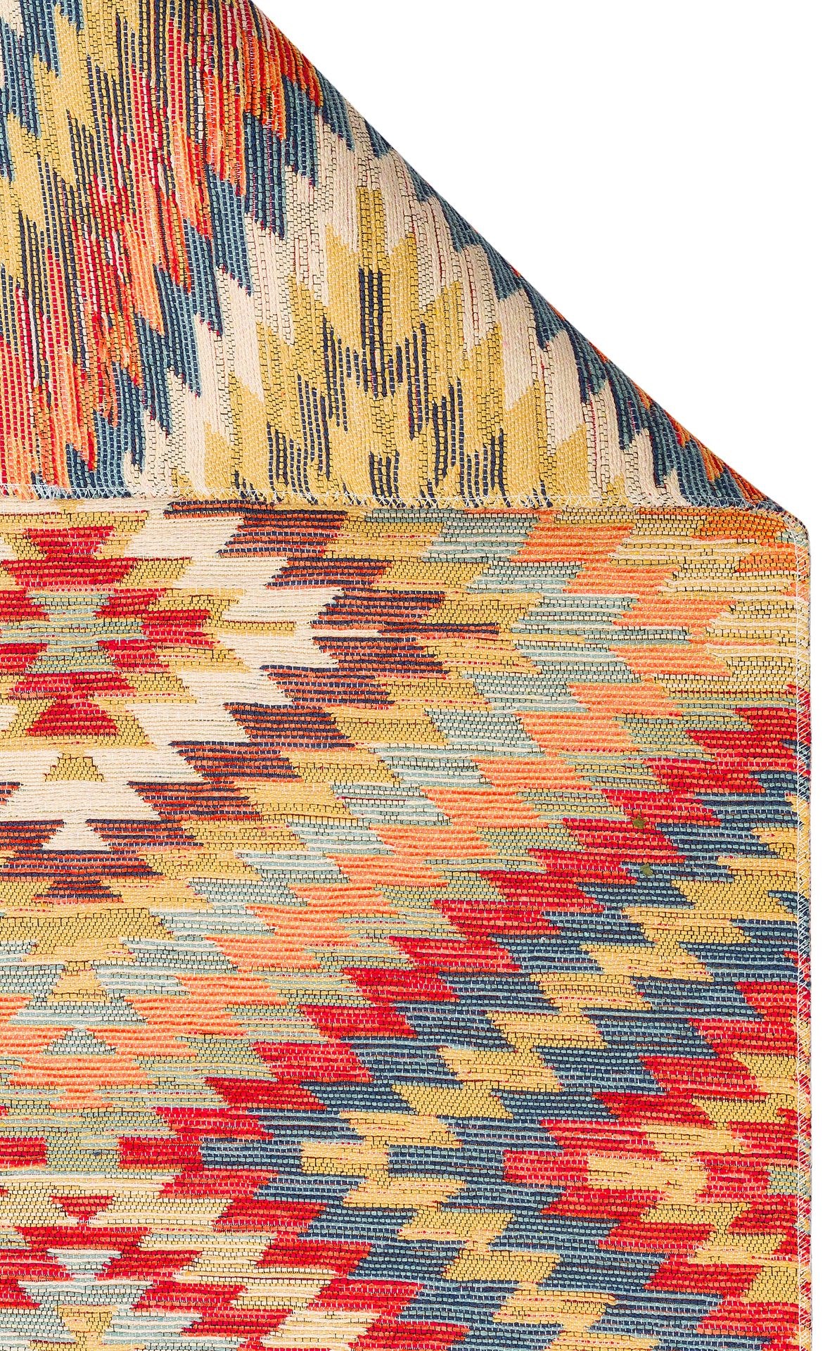 Nevmahall Nomad NMD07 Terra Çift Taraflı Yıkanabilir Pamuk Şönil Kilim