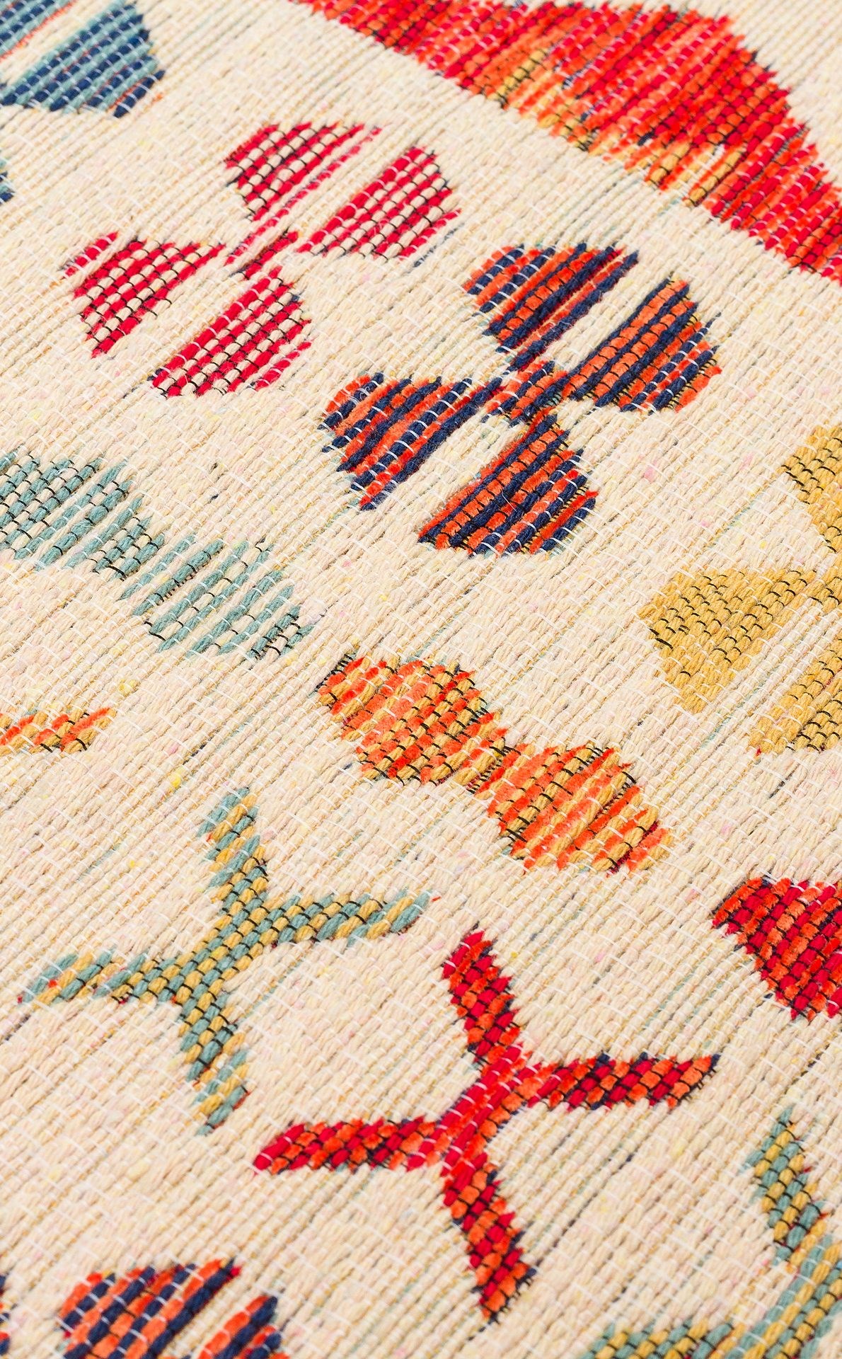Nevmahall Nomad NMD08 Light Multy Çift Taraflı Yıkanabilir Pamuk Şönil Kilim