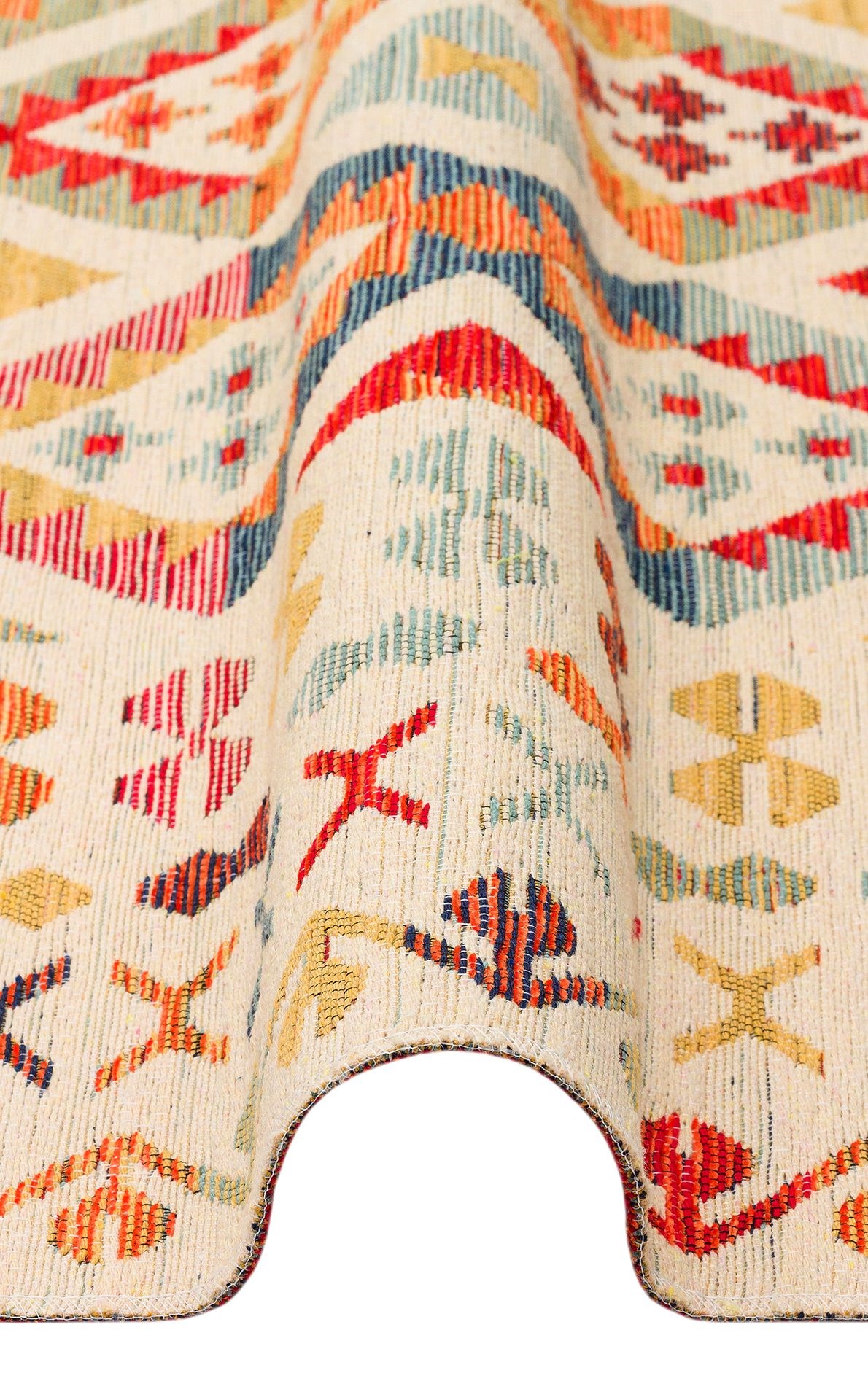 Nevmahall Nomad NMD08 Light Multy Çift Taraflı Yıkanabilir Pamuk Şönil Kilim