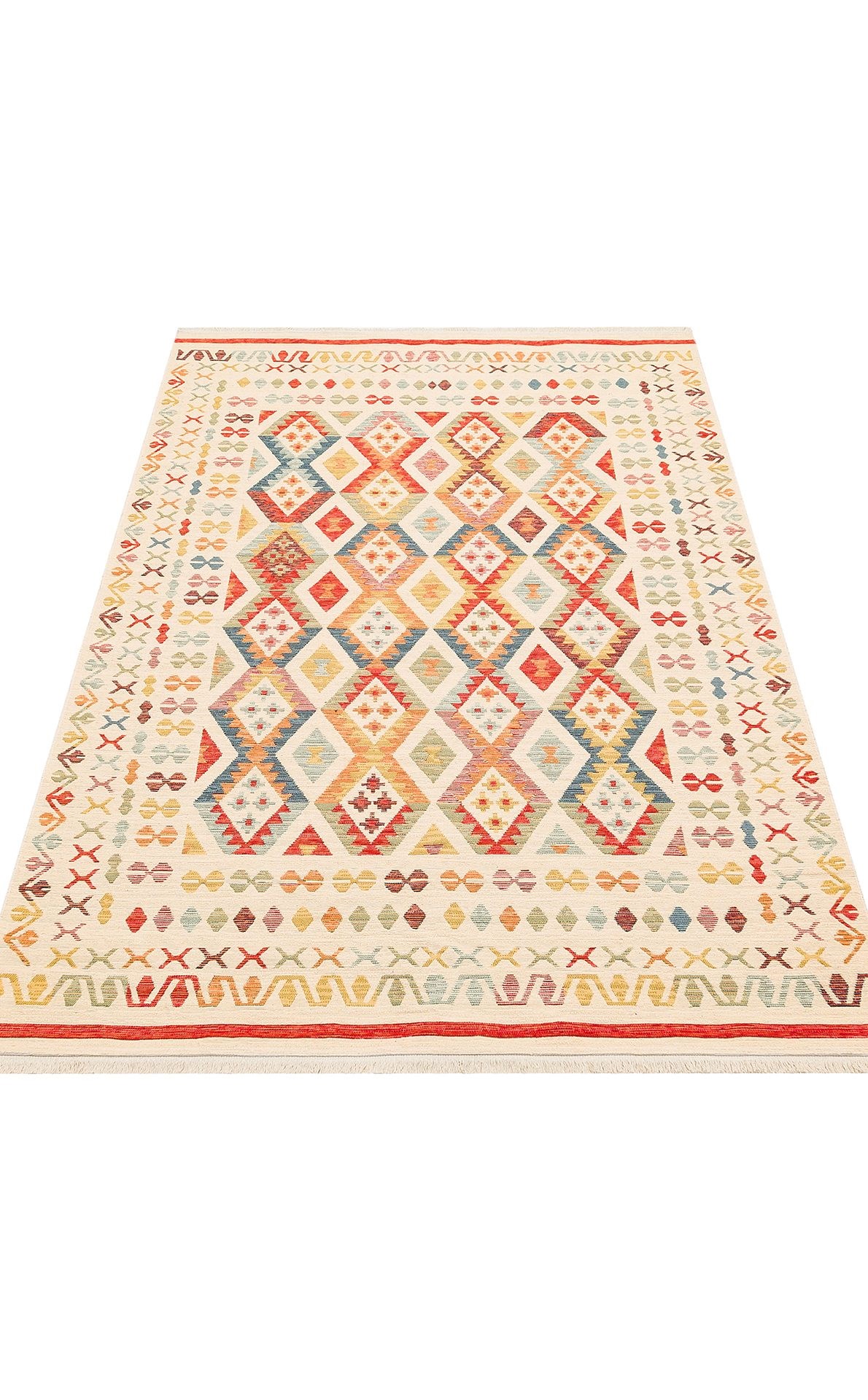 Nevmahall Nomad NMD08 Light Multy Çift Taraflı Yıkanabilir Pamuk Şönil Kilim