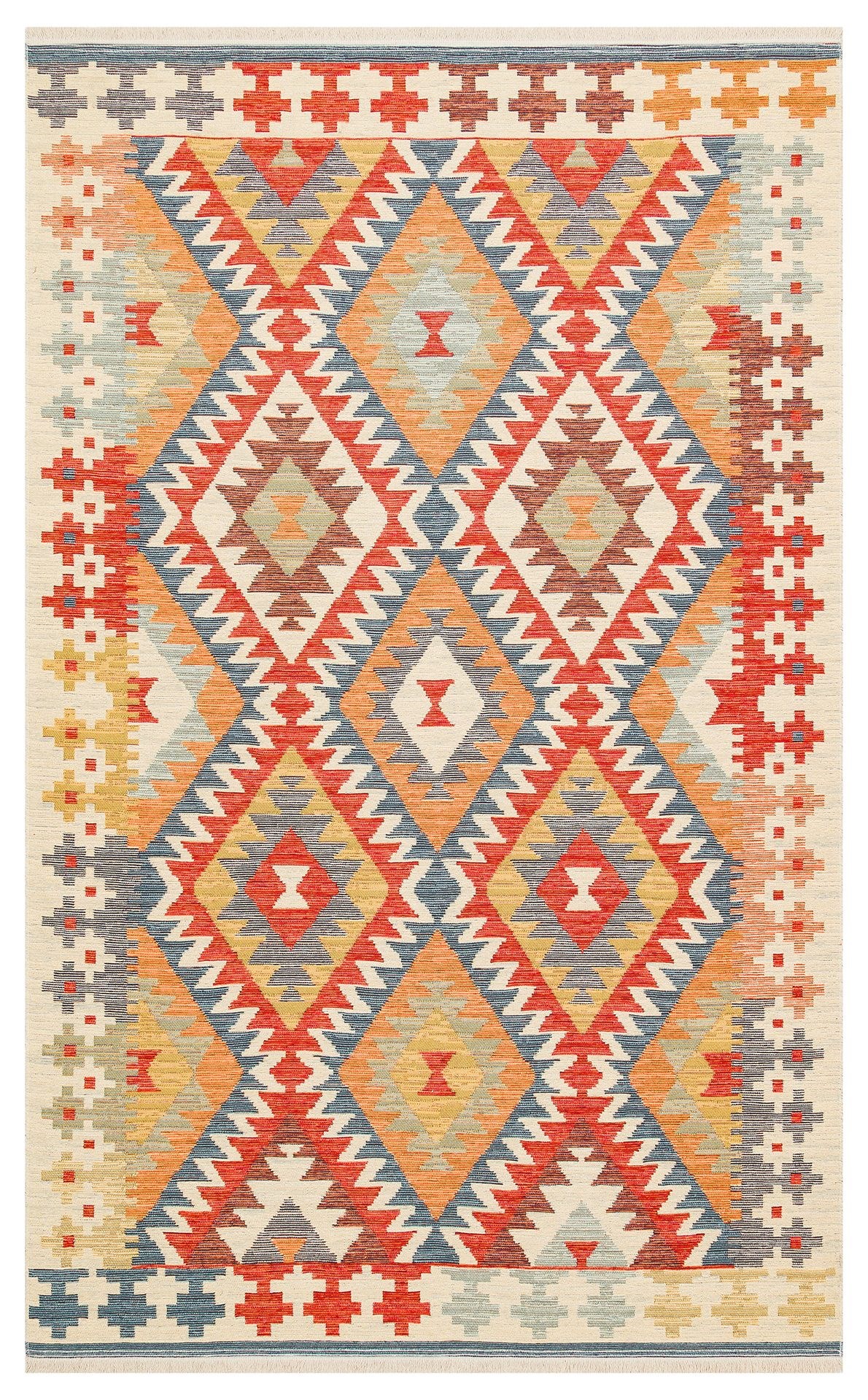 Nevmahall Nomad NMD09 Light Multy Çift Taraflı Yıkanabilir Pamuk Şönil Kilim