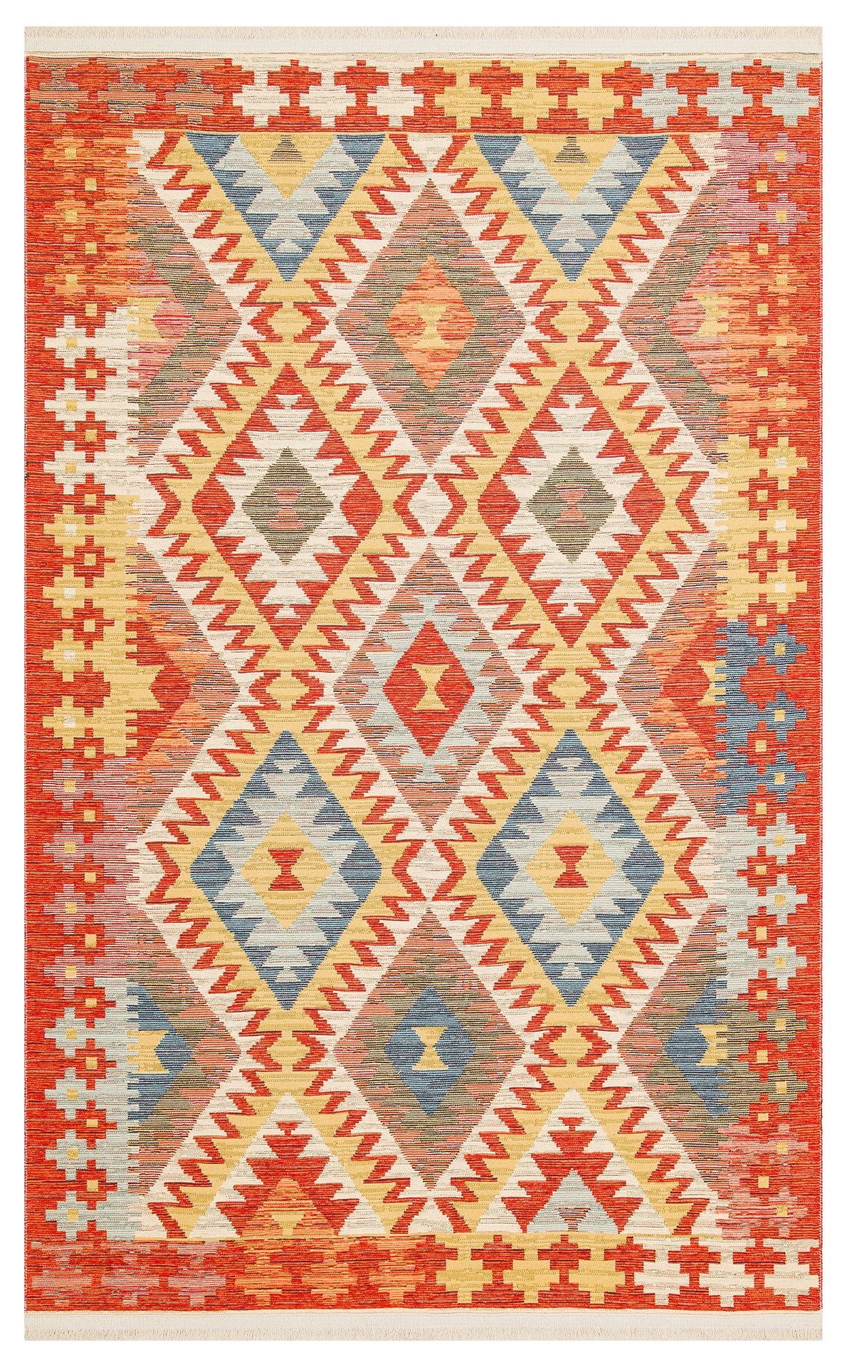 Nevmahall Nomad NMD09 Light Multy Çift Taraflı Yıkanabilir Pamuk Şönil Kilim