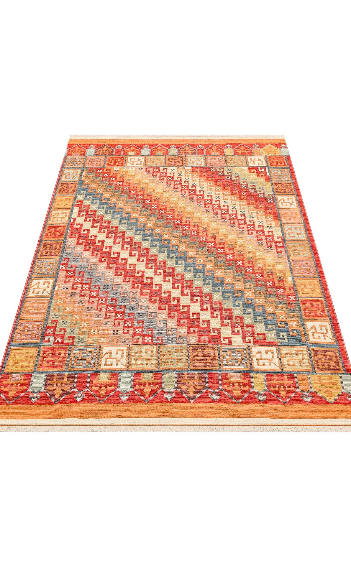 Nevmahall Nomad NMD11 Terra Çift Taraflı Yıkanabilir Pamuk Şönil Kilim