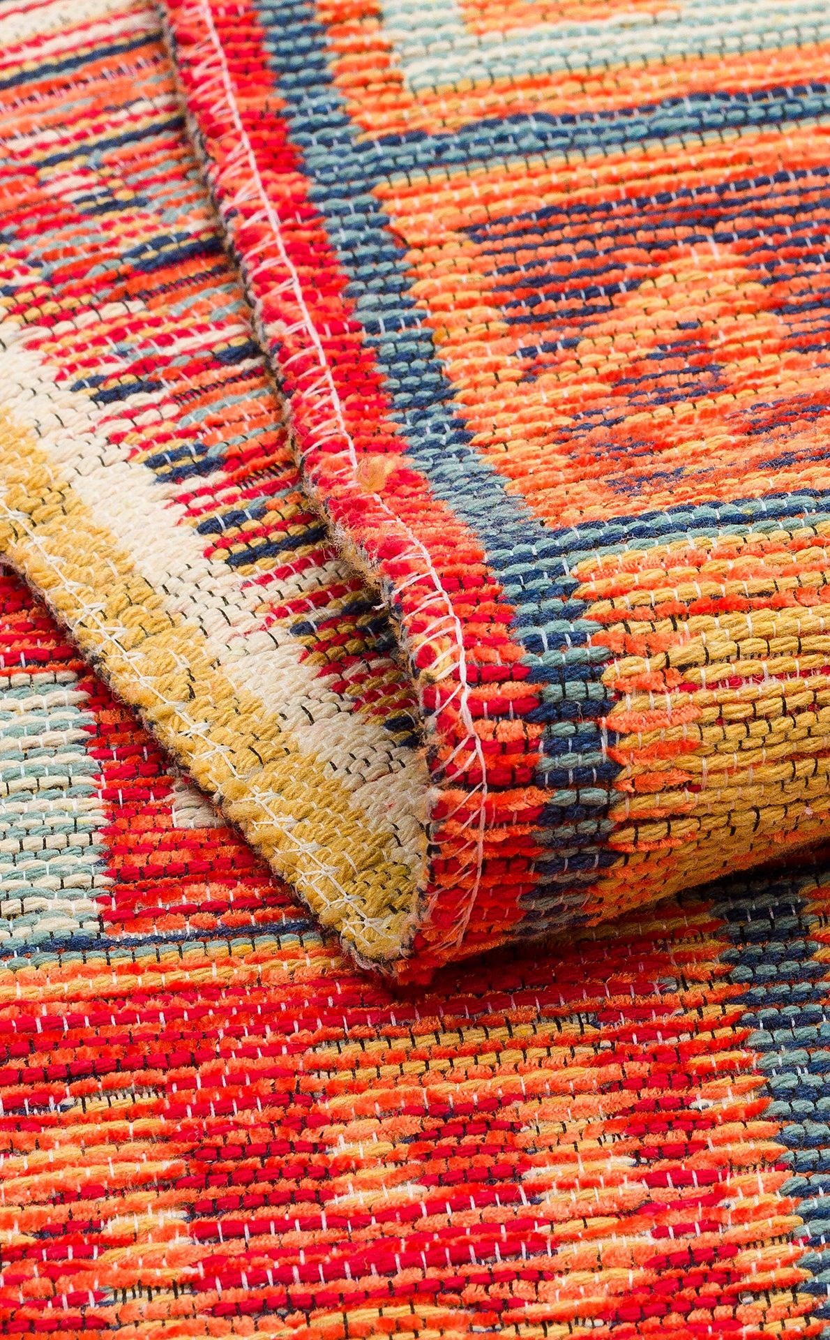Nevmahall Nomad NMD11 Terra Çift Taraflı Yıkanabilir Pamuk Şönil Kilim