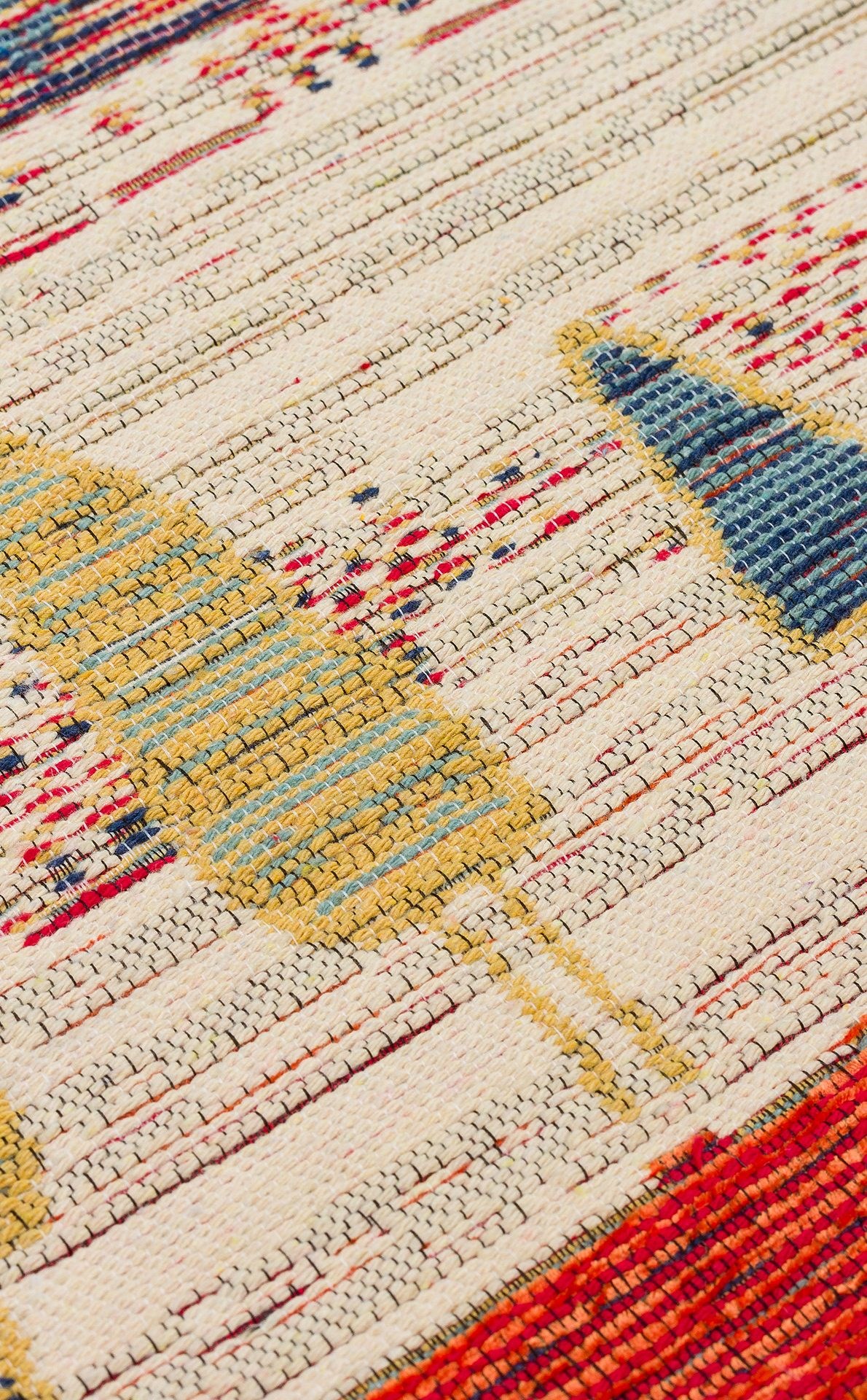 Nevmahall Nomad NMD12 Terra Çift Taraflı Yıkanabilir Pamuk Şönil Kilim