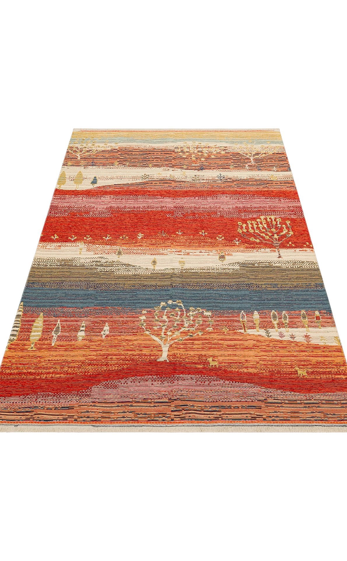 Nevmahall Nomad NMD12 Terra Çift Taraflı Yıkanabilir Pamuk Şönil Kilim
