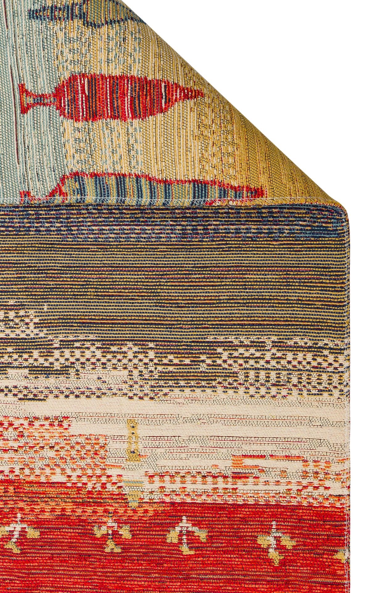 Nevmahall Nomad NMD12 Terra Çift Taraflı Yıkanabilir Pamuk Şönil Kilim