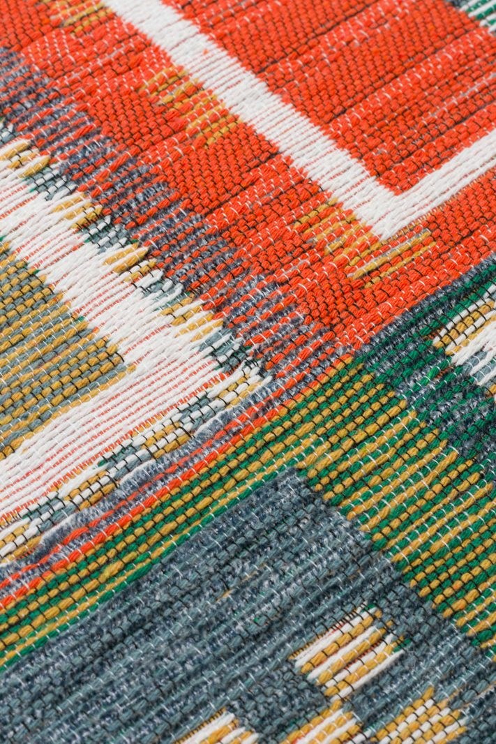 Nevmahall Nomad NMD14 Aqua Multy Çift Taraflı Yıkanabilir Pamuk Şönil Kilim