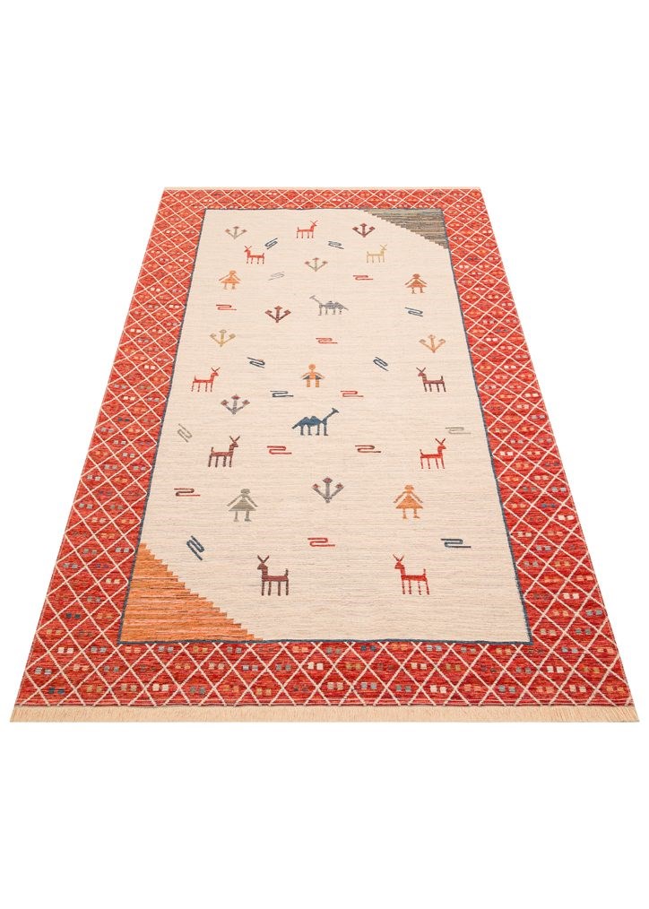Nevmahall Nomad NMD15 Light Multy Çift Taraflı Yıkanabilir Pamuk Şönil Kilim