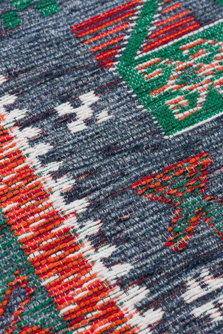 Nevmahall Nomad NMD16 Navy Çift Taraflı Yıkanabilir Pamuk Şönil Kilim